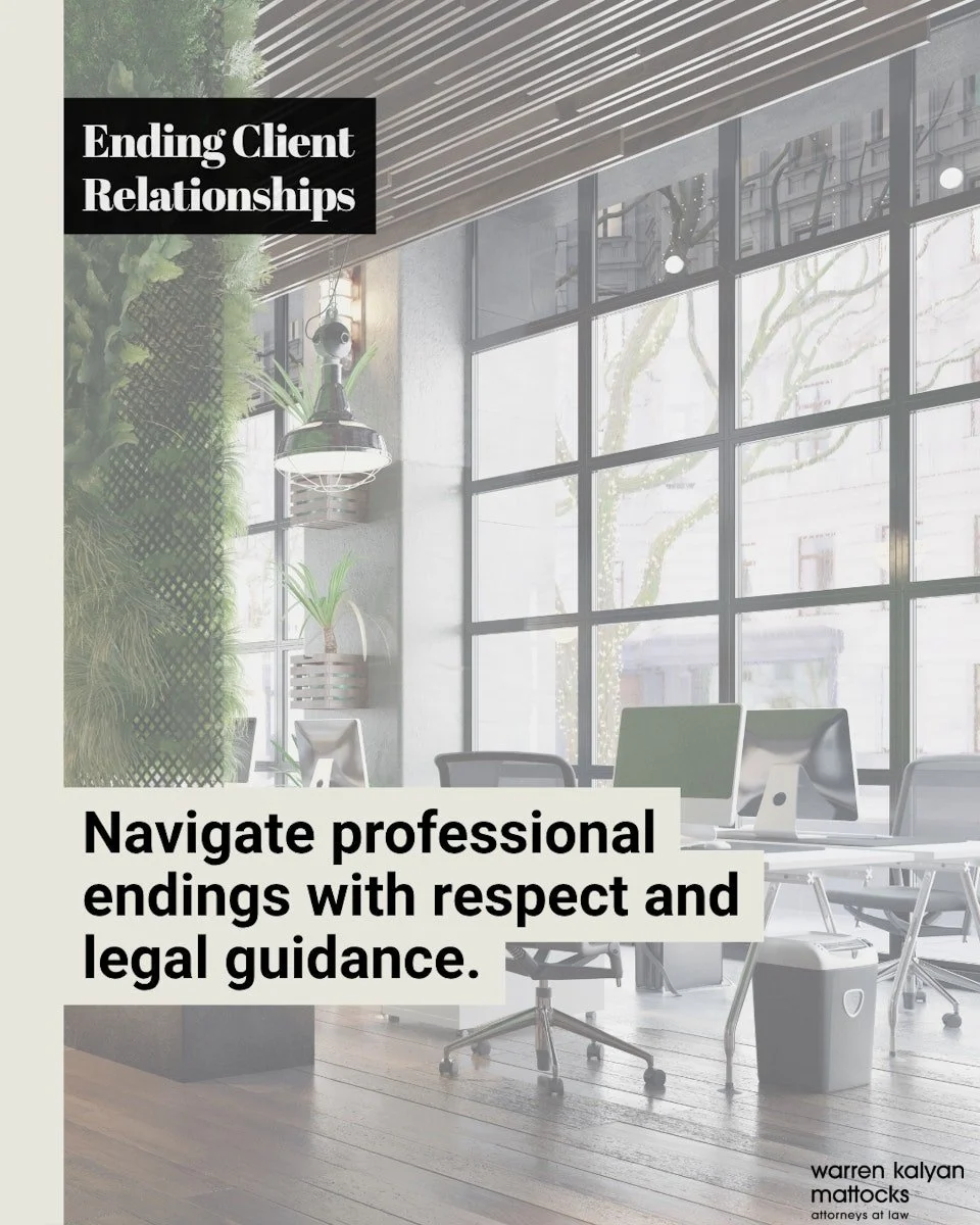 Ending a client relationship is never easy, especially when it&rsquo;s someone you&rsquo;ve worked with for years. But sometimes, it becomes necessary to protect your time, your team, or your values.

Swipe through to learn how to end a professional 