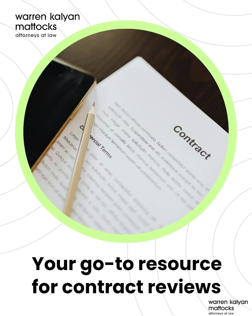 We talk with clients all the time who assume their business contracts are clear. That is, until vague terms or missing details lead to confusion, delays, or legal disputes.

Before you sign anything, make sure the language protects you. A quick revie