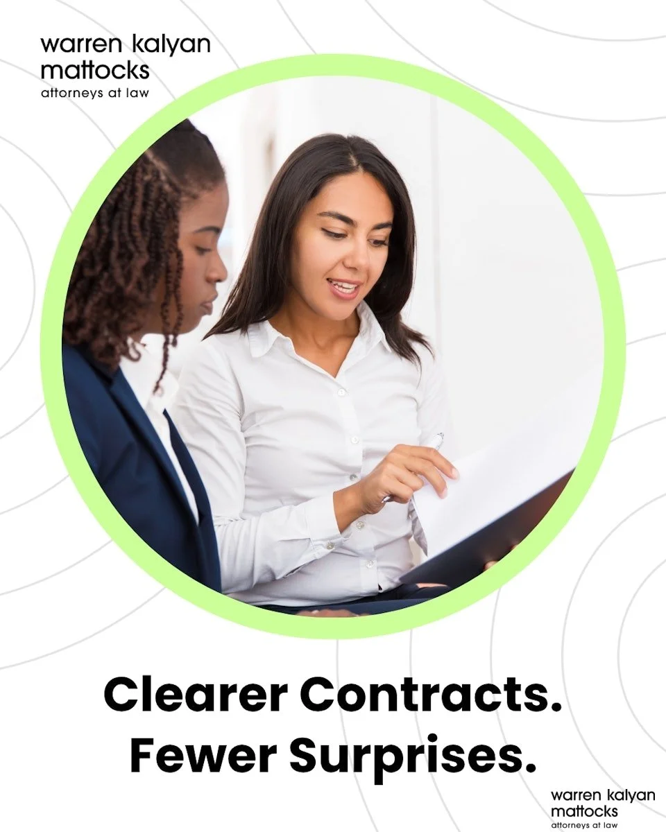 Life does not always go according to plan, and neither do contracts. Delays and disputes can arise when you least expect them.
 
That is why it is essential to ensure your agreements include clear contingencies, remedies, and protections. 

Our firm 