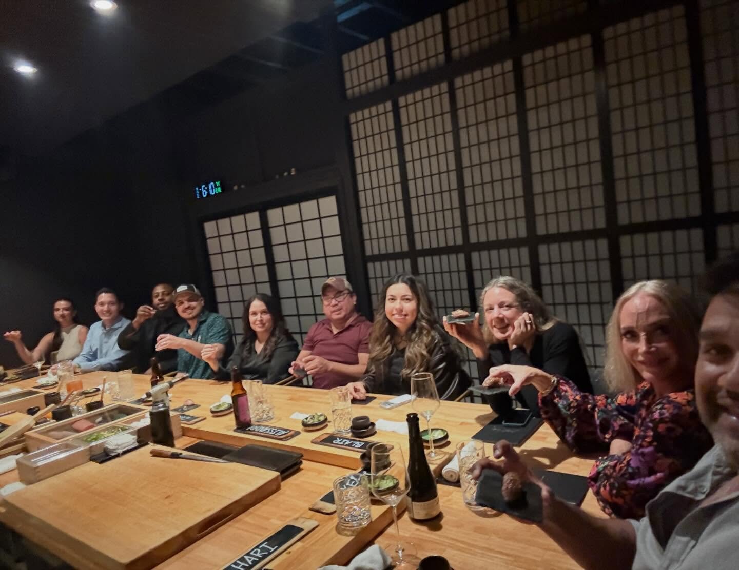 What a meal, what a team.  Thank you @sushibyscratchrestaurants!!