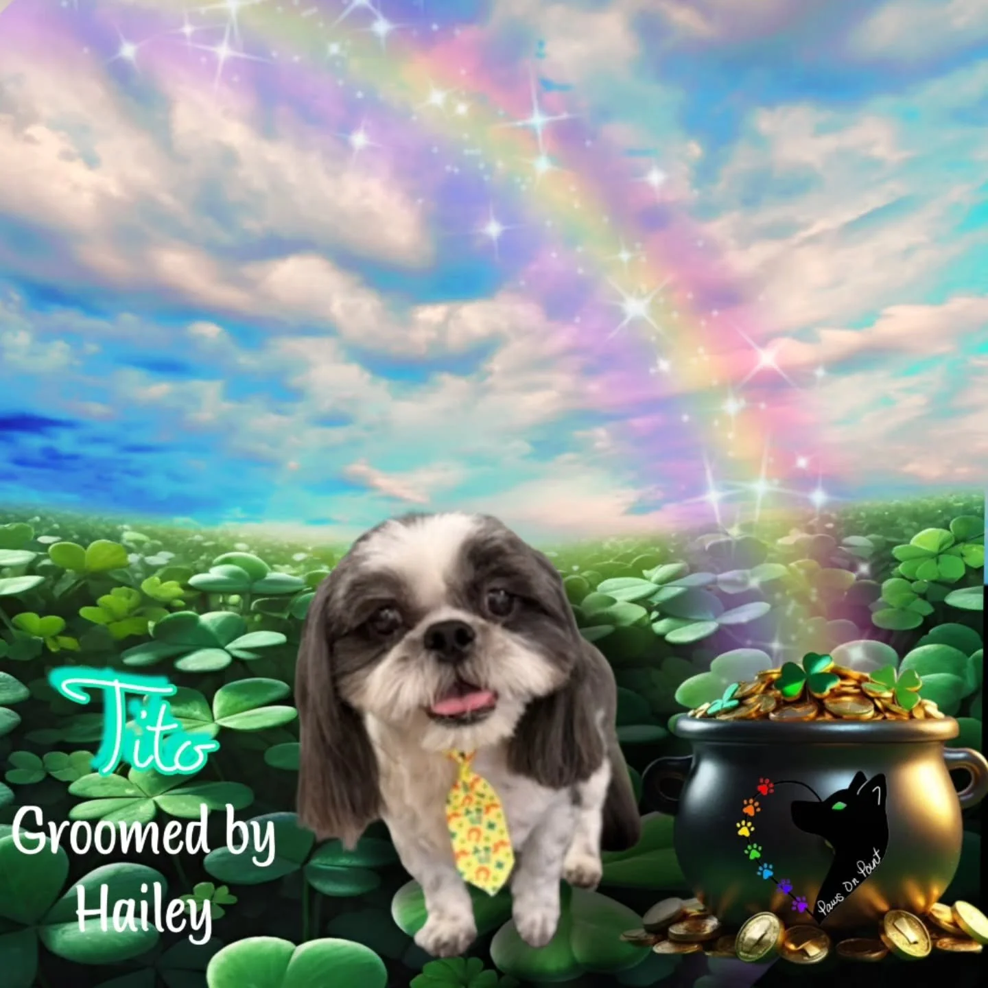 #SpringReady #PotOfGoldGroom #DeshedSeason #SpringGlowUp #VegasDogGroomer