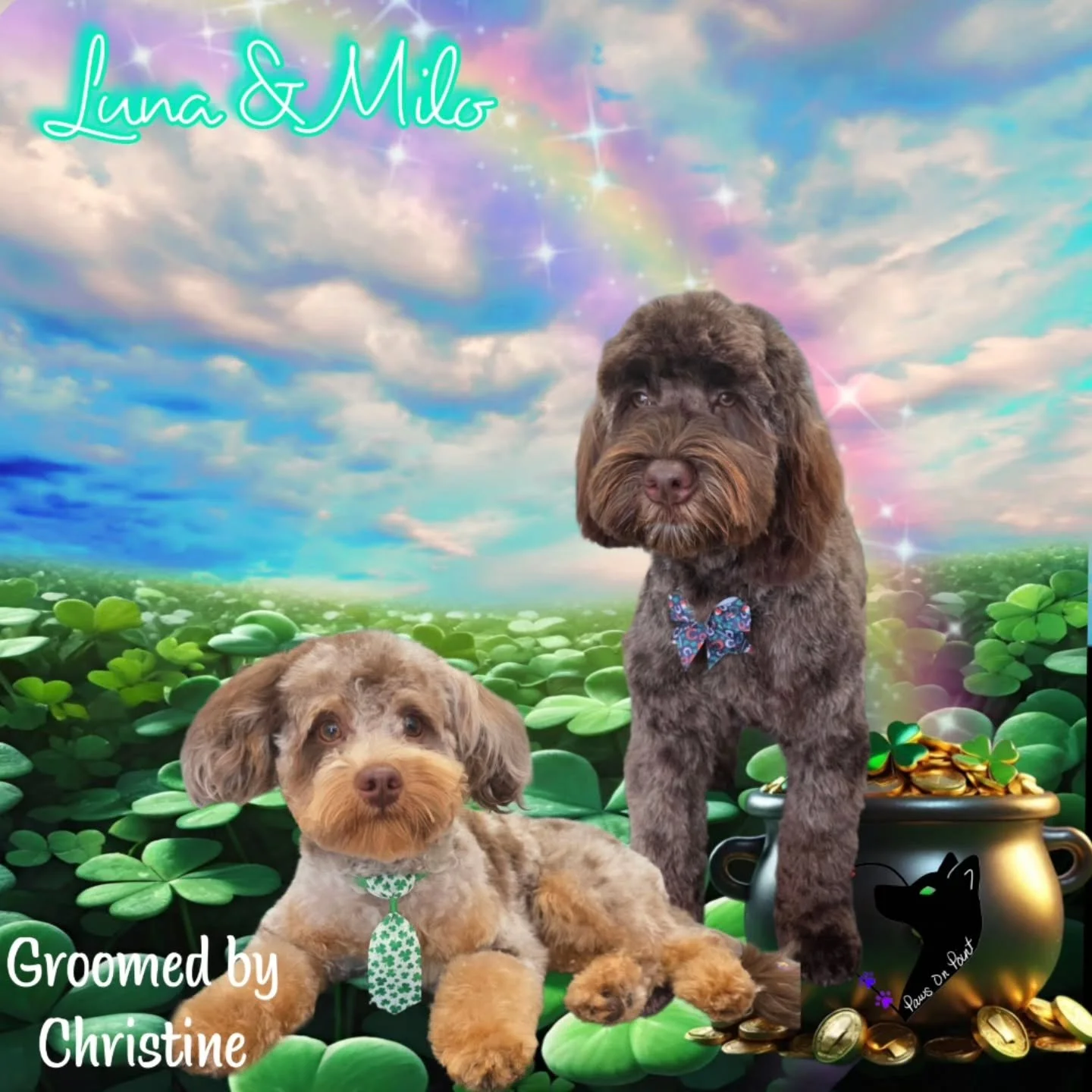 #SpringReady #PotOfGoldGroom #DeshedSeason #SpringGlowUp #VegasDogGroomer