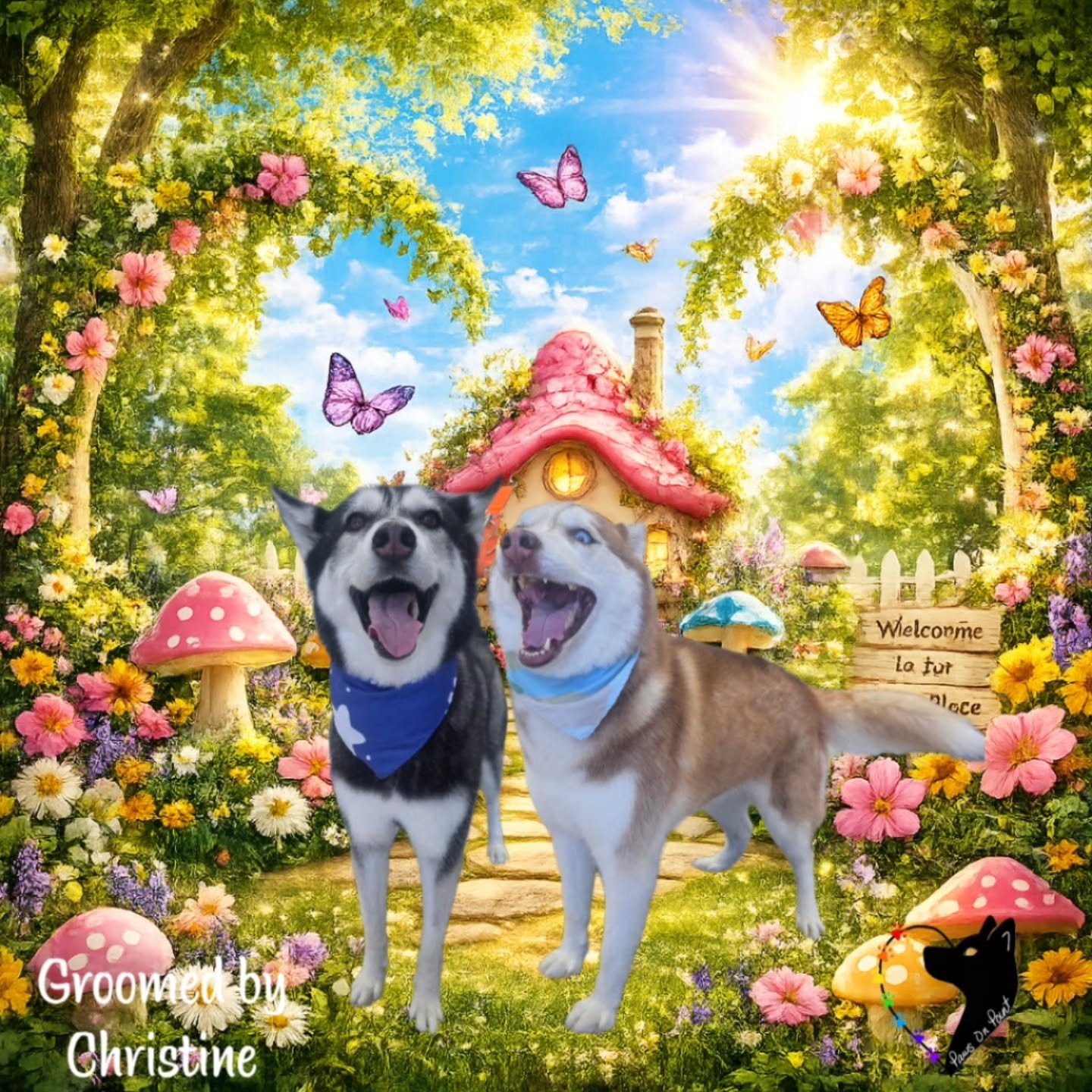 Double the huskies, double the fluff, double the fun. 🐺💕

#JuneGlowUps #SummerReadyPup #FreshlyFluffed
#DogDaysOfSummer #PawsitivlyPerfect