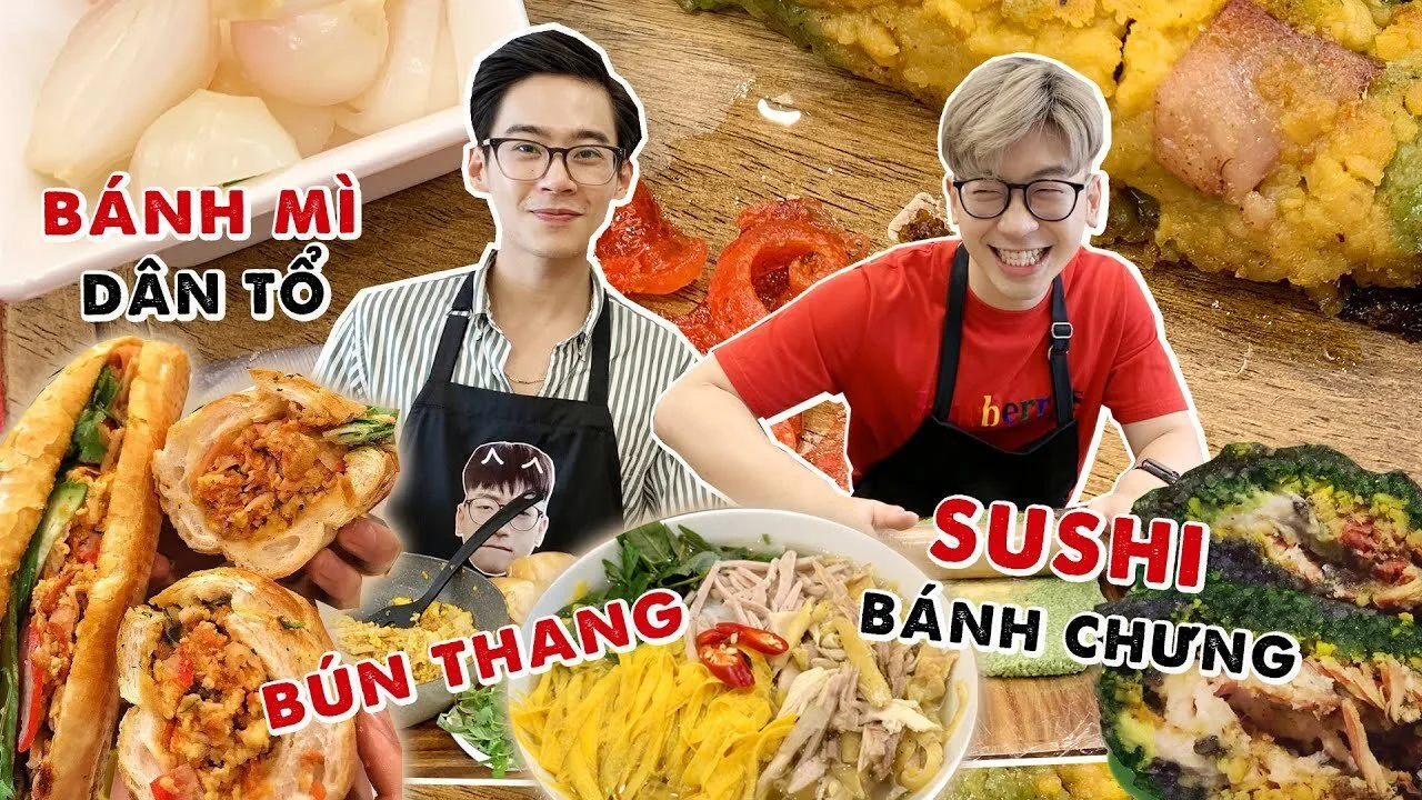 Ninh Titô dạy Lưu Hồng Đăng biến bánh chưng tồn Tết thành sushi ngon