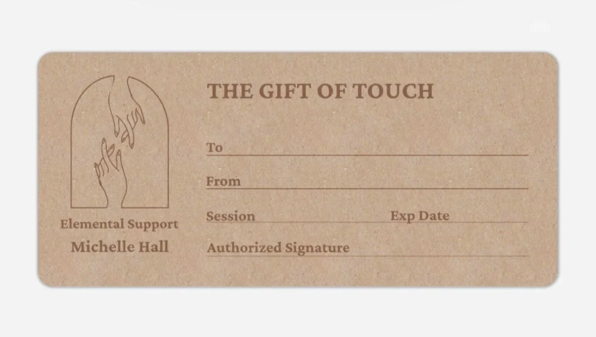 Physical Gift Card - $140/90 min session