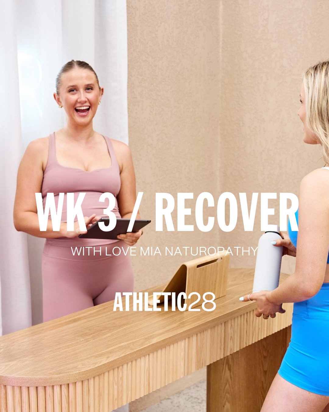 Hey Challengers, it's week 3 of Athletic28, which means you're officially passed halfway!⁠
⁠
You're probably a little sore and tired, so we're talking to LA trainer and Naturopath, Mia @lovemianaturopathy , about her best recovery tips. SWIPE to see 
