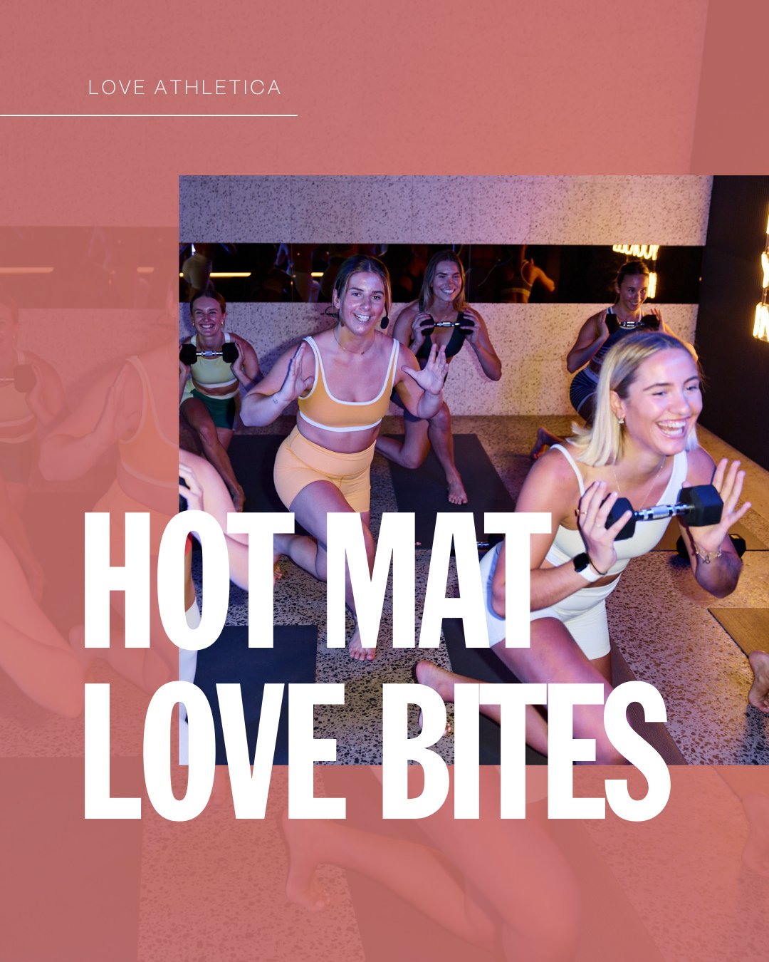 Everything you need to know about our express Love Bites class 🔥⁠
⁠
Available at both Goodwood and Norwood studios.⁠
⁠
Please note: Hot Mat Pilates is not suitable for any stage of pregnancy.