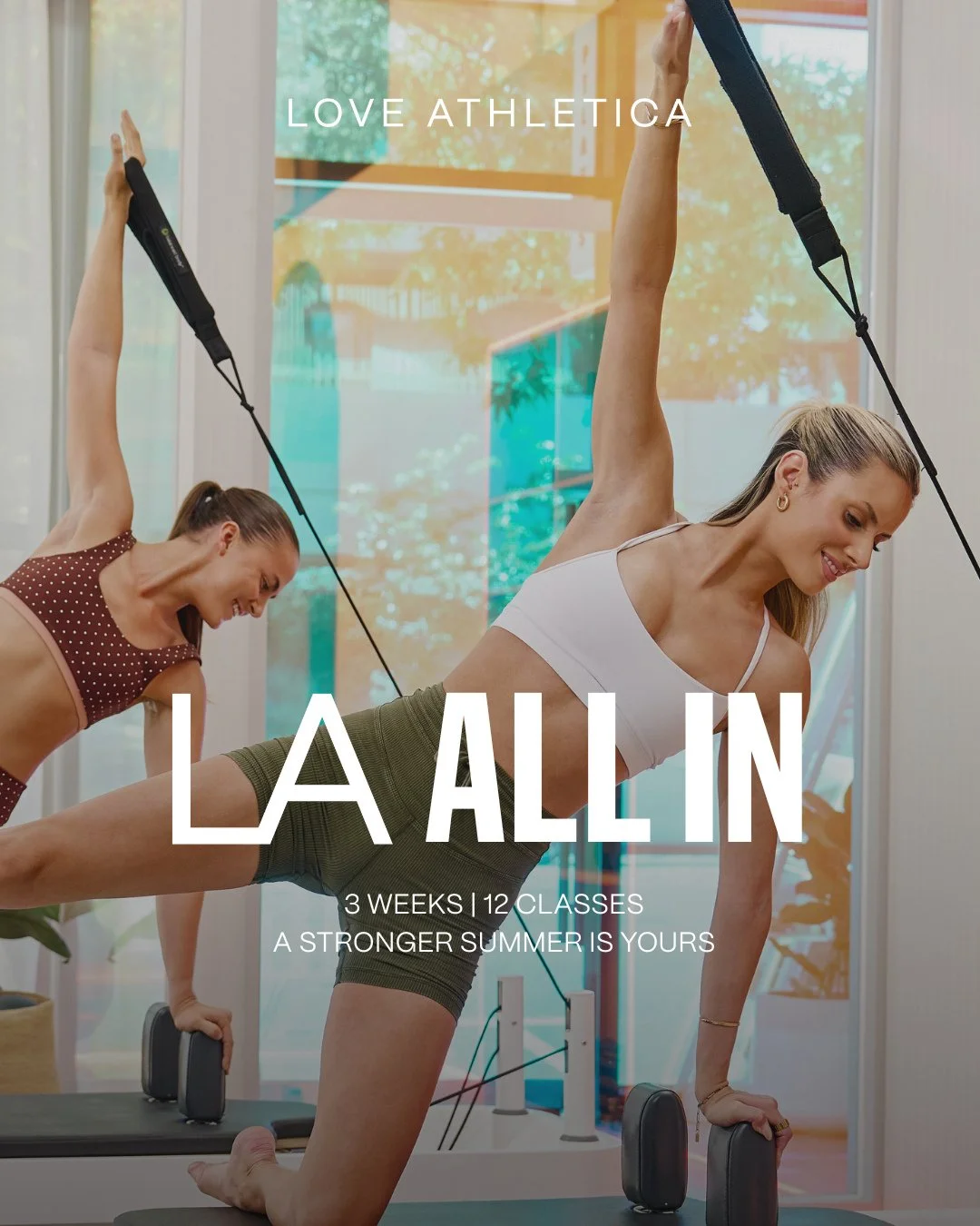 ✨ Who's ready to go ALL IN? ✨⁠
⁠
Our summer challenge is here:⁠
LA ALL IN: 3 weeks, 12 classes, $190 to set your goals, find your flow and build the foundation you&rsquo;ll carry into summer. PLUS, be in to win a whole summer of free pilates - Decemb