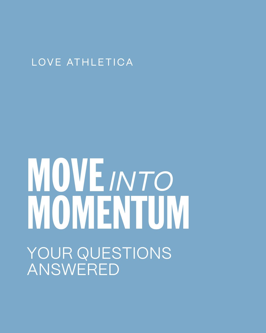 Have questions about our upcoming challenge? We have the answers ✨️⁠
⁠
Our Move into Momentum challenge starts Feb 23⁠
$200 | 12 classes | 21 days⁠
⁠
Join via the LA App or link in bio ⚡️