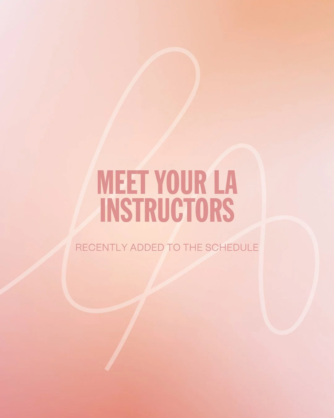 We thought it might be time for you to know some new faces here at LA 💕