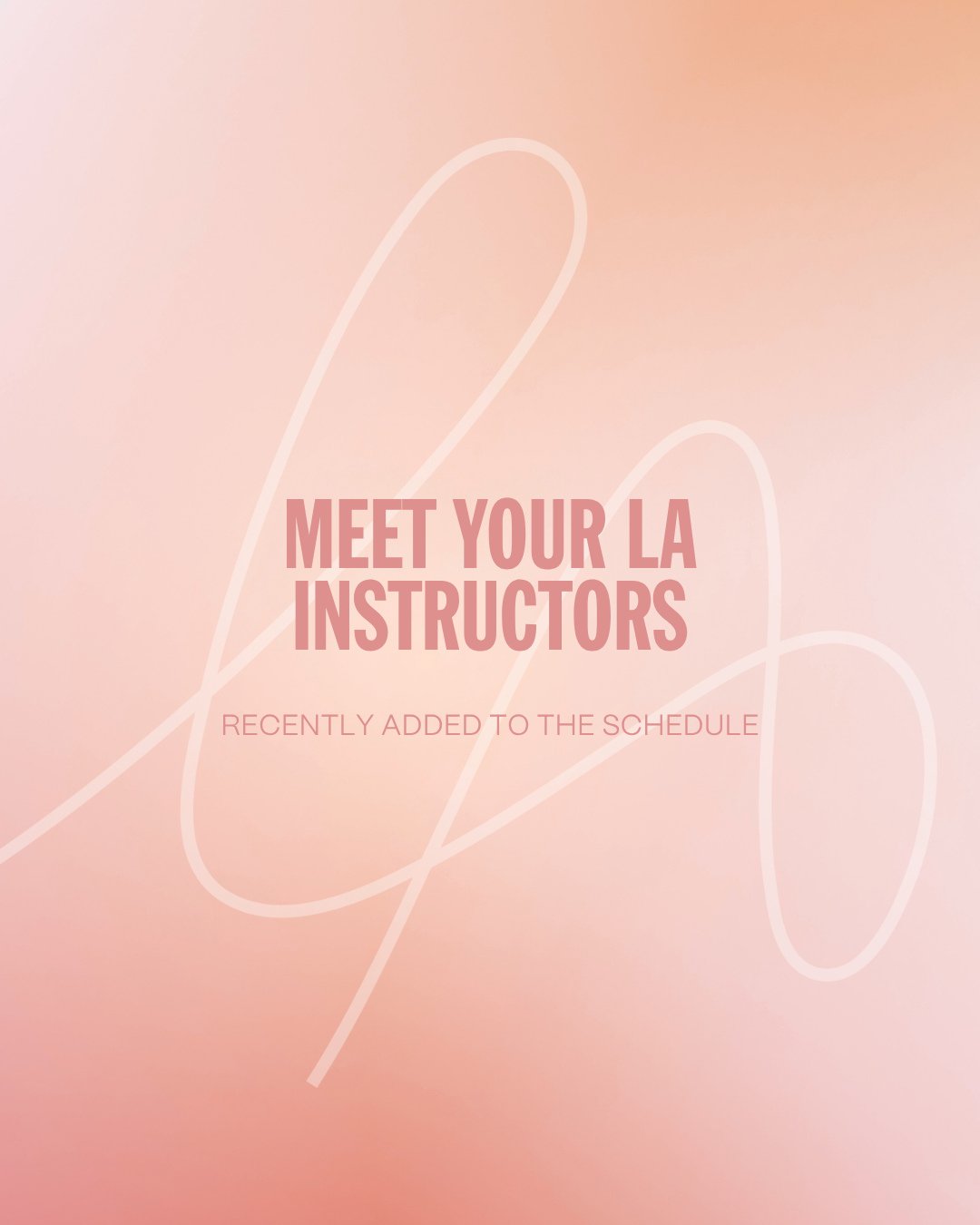 We thought it might be time for you to know some new faces here at LA 💕