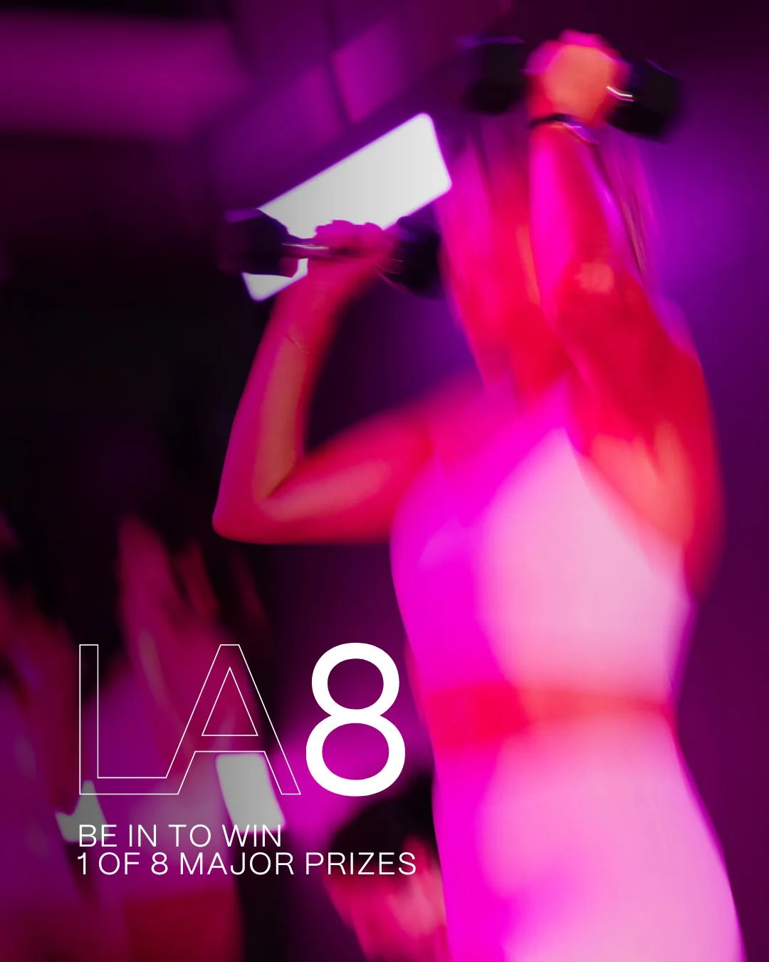 Meet the LA 8 prizes 👀❤️&zwj;🔥⁠
Because showing up for yourself should feel rewarding⁠
⁠
Swipe to see the 8 major prizes up for grabs during this reset ➡️⁠
⁠
8 classes | 14 days | One challenge to get you back in your routine before winter fully hi