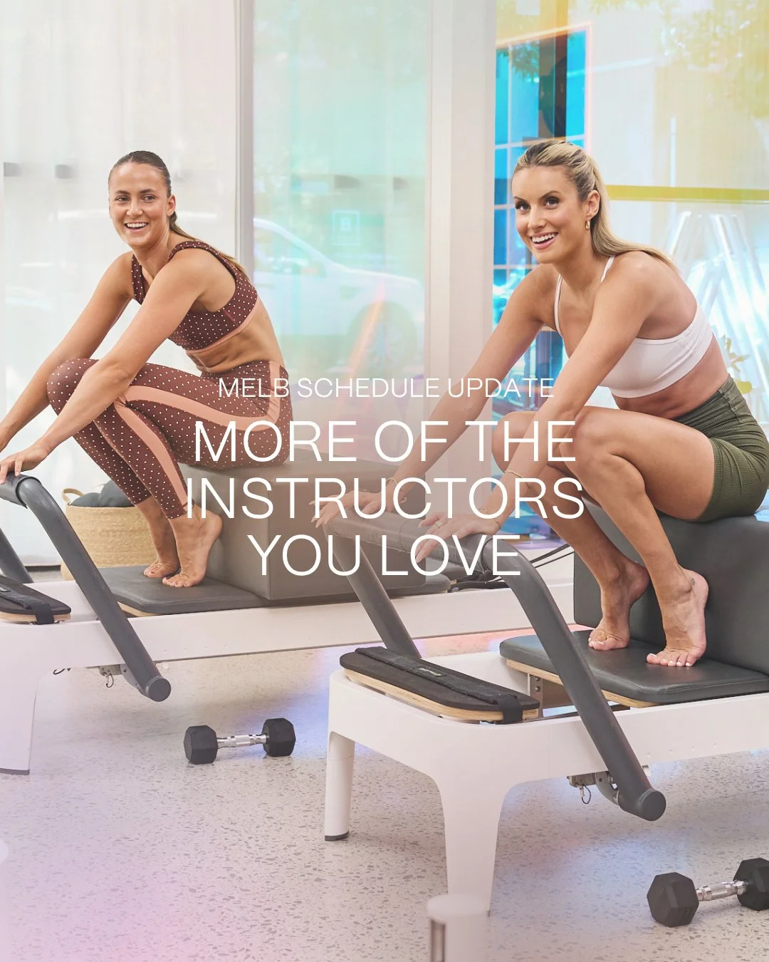 A little update from us 🤍⁠
⁠
From this week onwards, you&rsquo;ll start to see more of your favourite instructors teaching at the same studio, more often.⁠
⁠
We're creating dedicated instructor crews at each location to help build stronger connectio