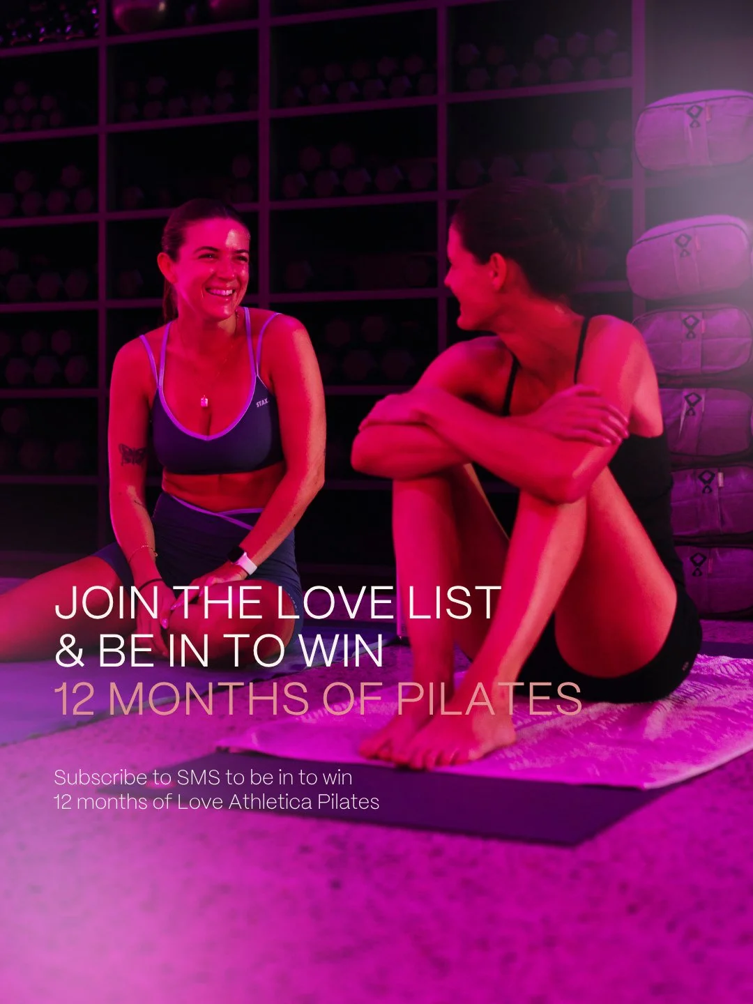 Are you in to WIN a YEAR OF LOVE yet?! ⁠
⁠
We're close to our midway draw in this competition, so it's time to get entering. ⁠
⁠
To be in to WIN our midway prize (1 Month Unlimited at your home studio) or our grand prize (12 Months of Free LA Pilates