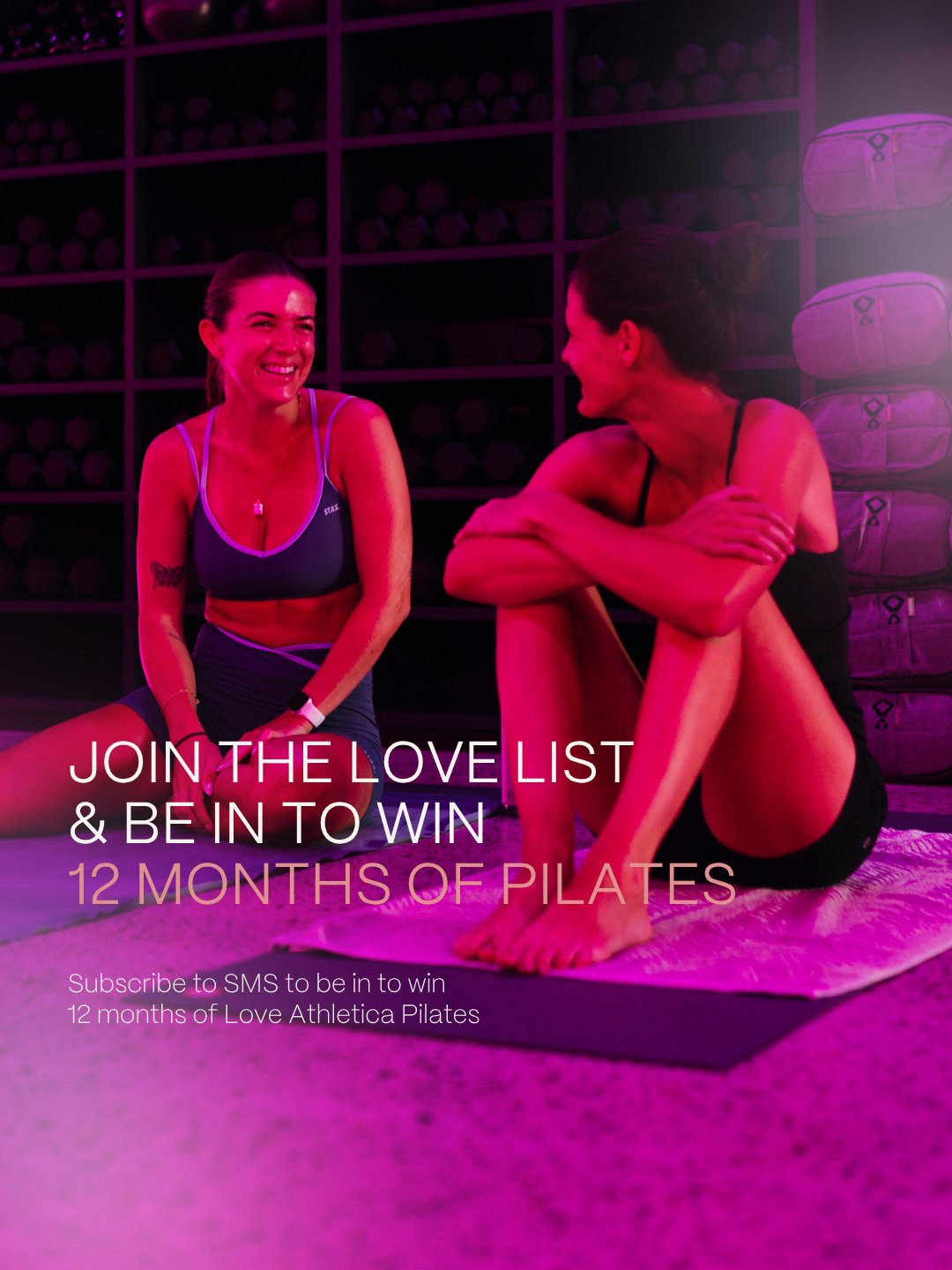 Are you in to WIN a YEAR OF LOVE yet?! ⁠
⁠
We're close to our midway draw in this competition, so it's time to get entering. ⁠
⁠
To be in to WIN our midway prize (1 Month Unlimited at your home studio) or our grand prize (12 Months of Free LA Pilates