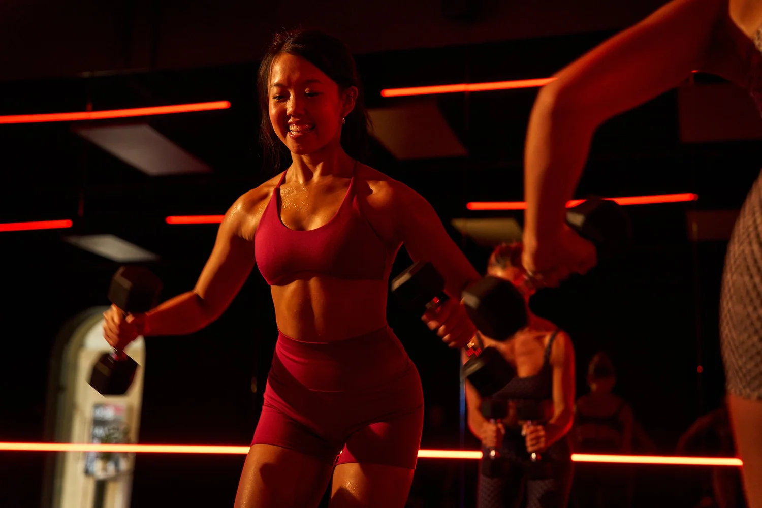 Hot Mat class under pink neon