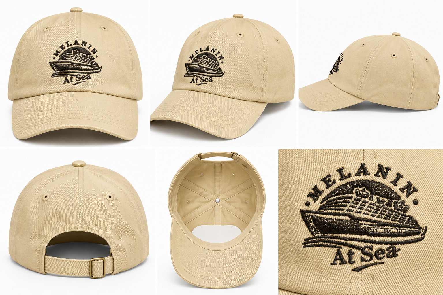 MAS Embroidered Dad Cap (Khaki)
