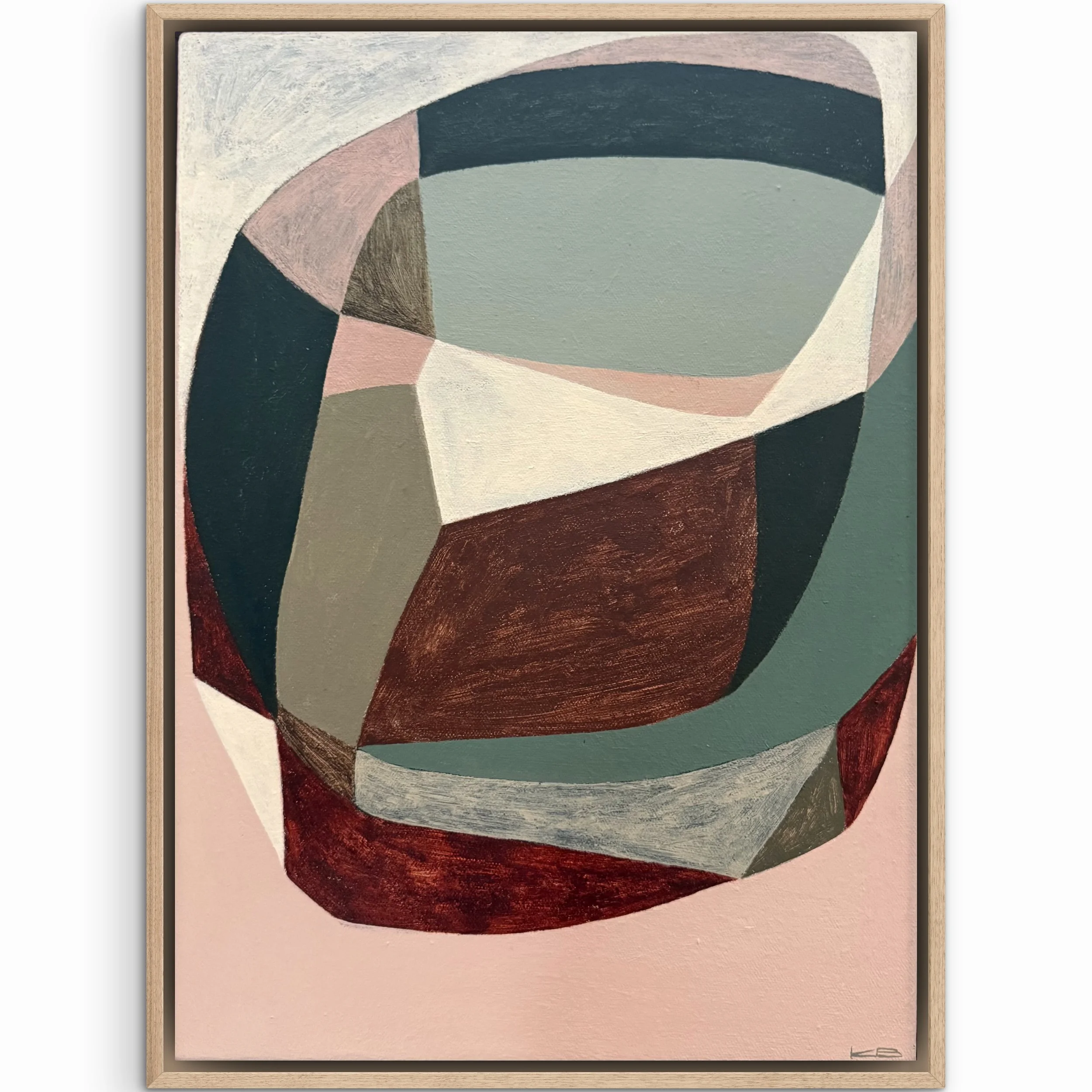 Study: Pink and Green scape 3 - SOLD