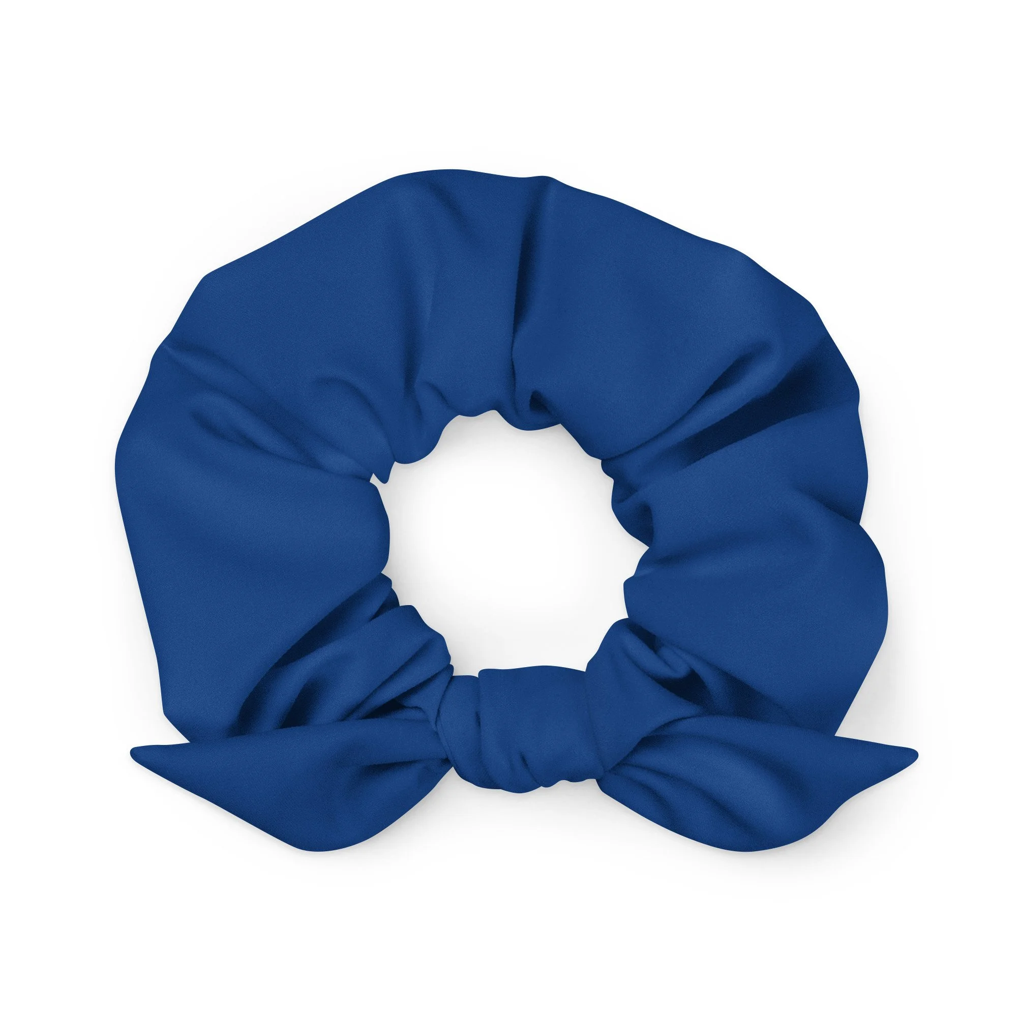 Blue Recycled Scrunchie