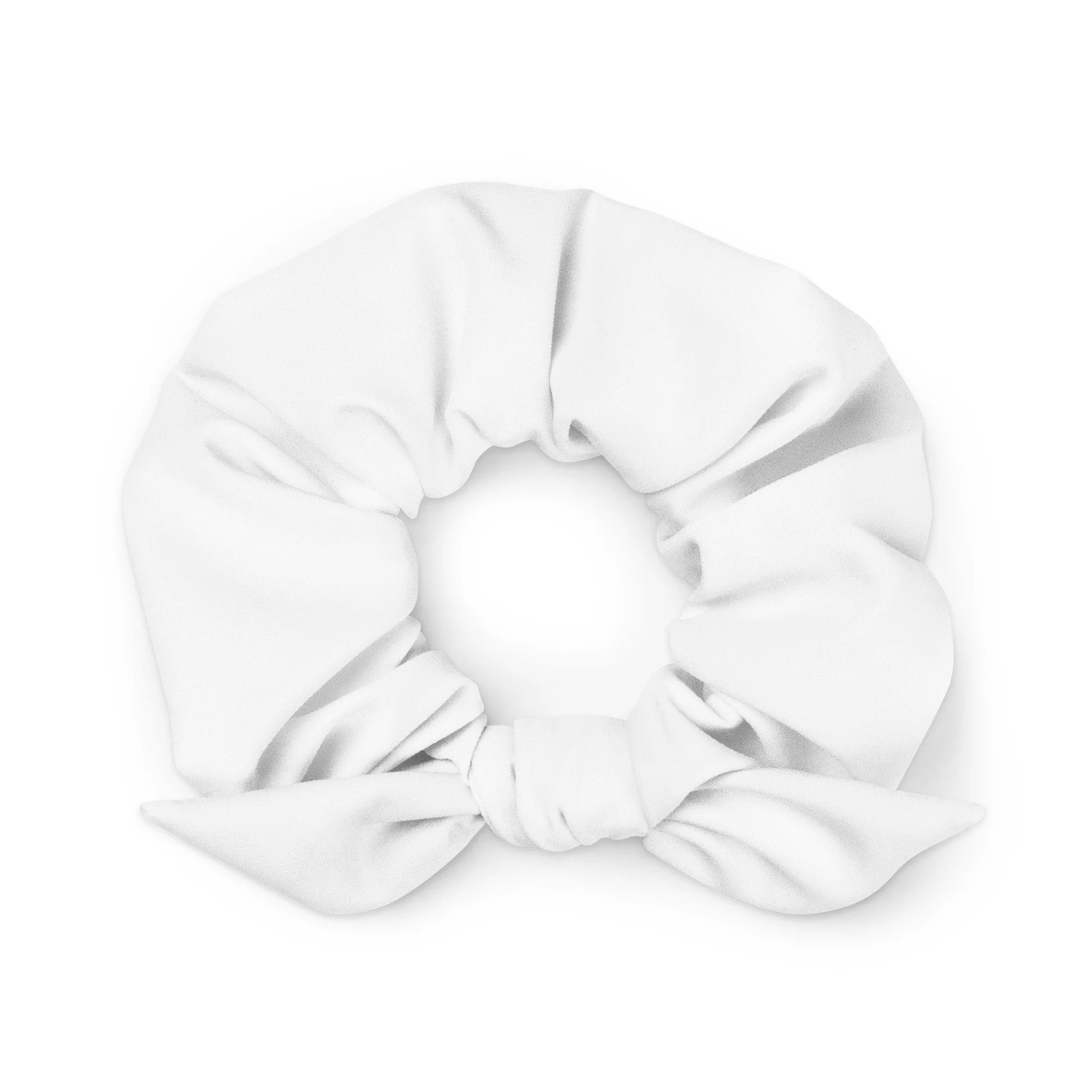 White Recycled Scrunchie
