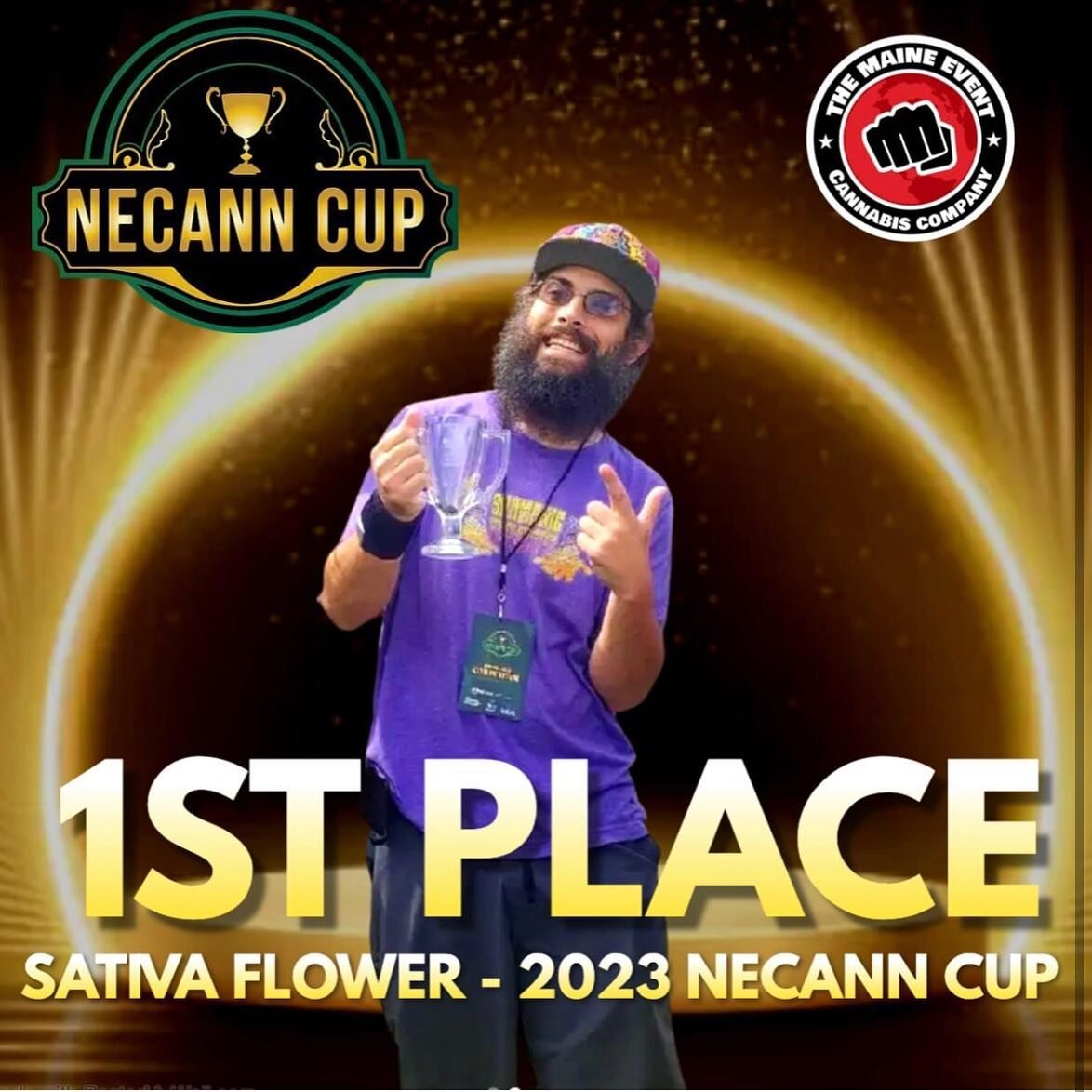Congratulations to @rootsshamanic, our trusted grower and a valued member of our maine event family on their 2023 NECANN CUP winning sativa strain - Peach Milano!