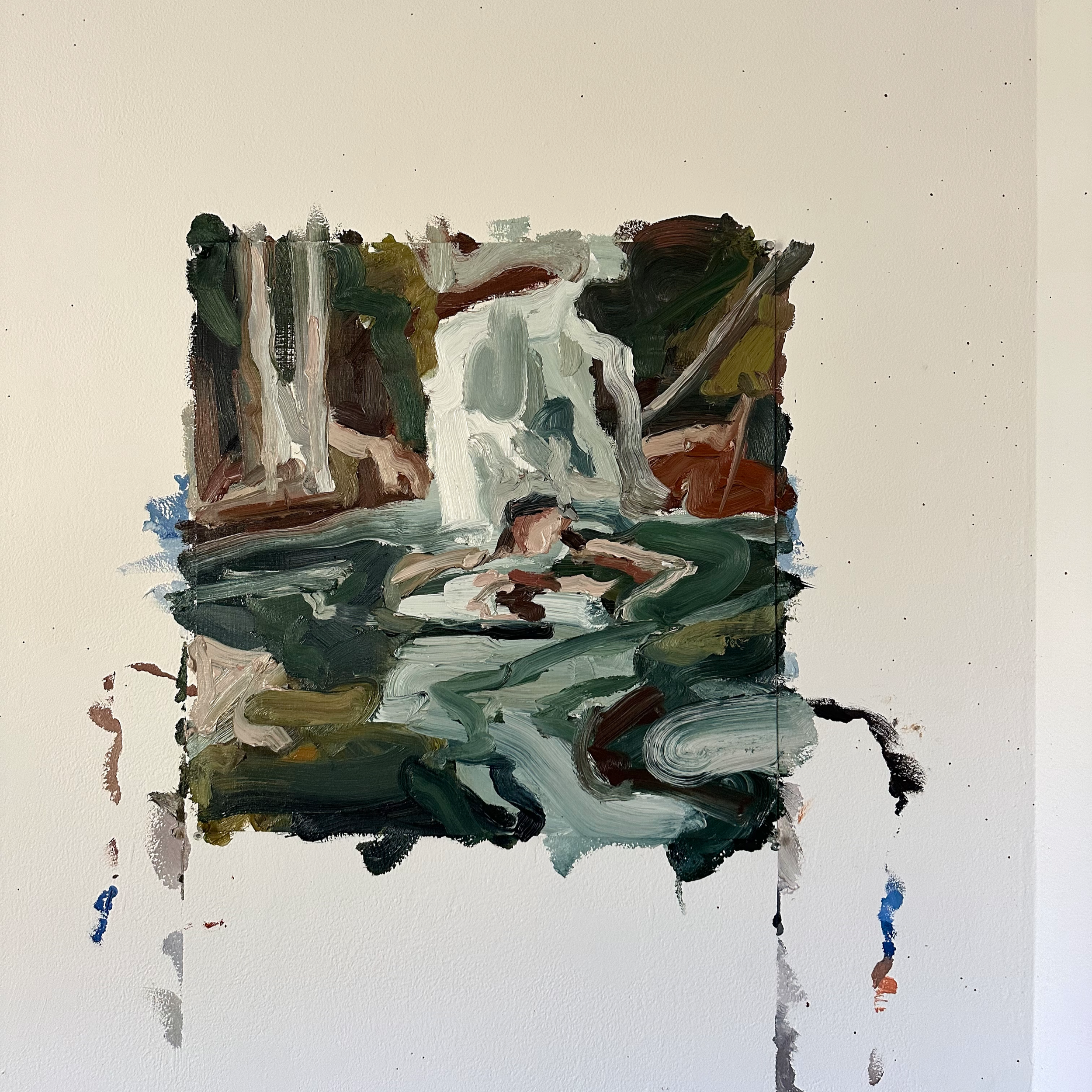 Litchfield National Park, 2025, oil on canvas paper, 42 x 43cm, studio shot