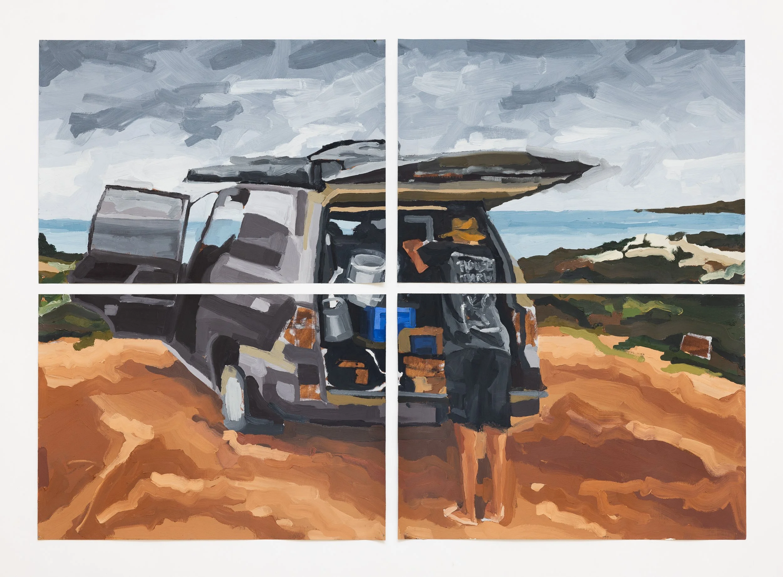 Vivonne Bay, 2025, oil on paper, 84 x 118 cm