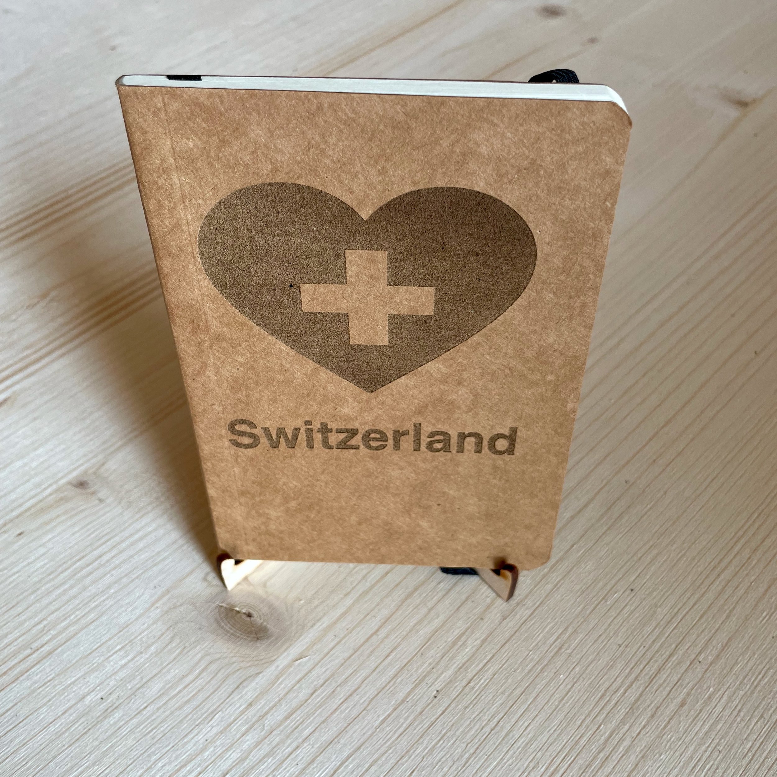 Kraft Paper Notebook - Swiss Love