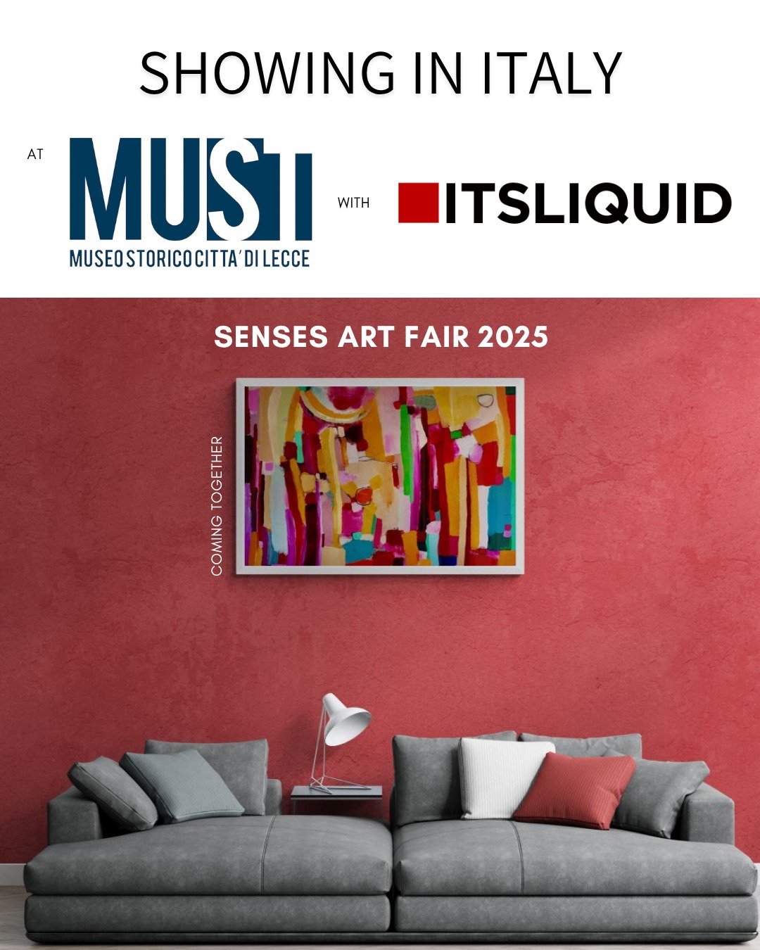 Exhibiting in Italy &ndash; again!

I'm so honoured to be showing my work 'Coming Together' at SENSES &ndash; @itsliquidgroup International Art Fair - an exhibition of photography, painting, video art, installation/sculpture and performance art, wh