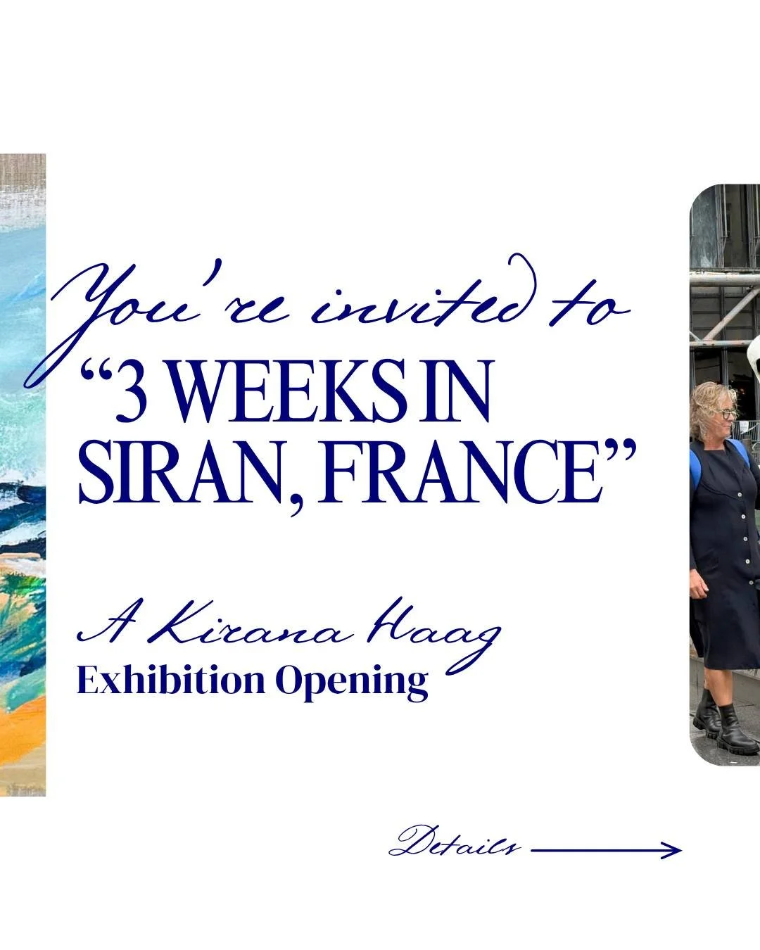 Save the Date &mdash; 18 October at 3PM

Three weeks in the south of France gave me rooftops and vineyards, long afternoons of light, and the quiet gift of uninterrupted creation. From this came a new body of work &mdash; paintings that carry the r