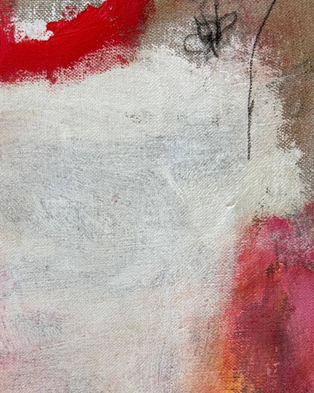 Sometimes, when I&rsquo;m painting, the whole canvas doesn&rsquo;t need to be filled.
There is space left untouched.
Breathing space.

I think life is a little like that too.

By the end of January, the year can already feel full.
Full of expe