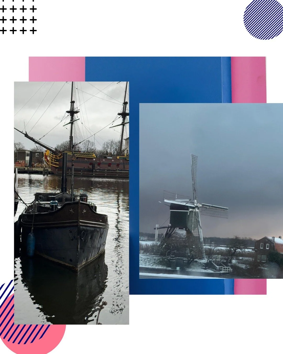 I love how places hold stories long before we arrive, and continue long after we leave.

Ships resting in still water.
Windmills turning through centuries.
Human hands, once busy here, now only felt through what remains.

When I travel, I don&r