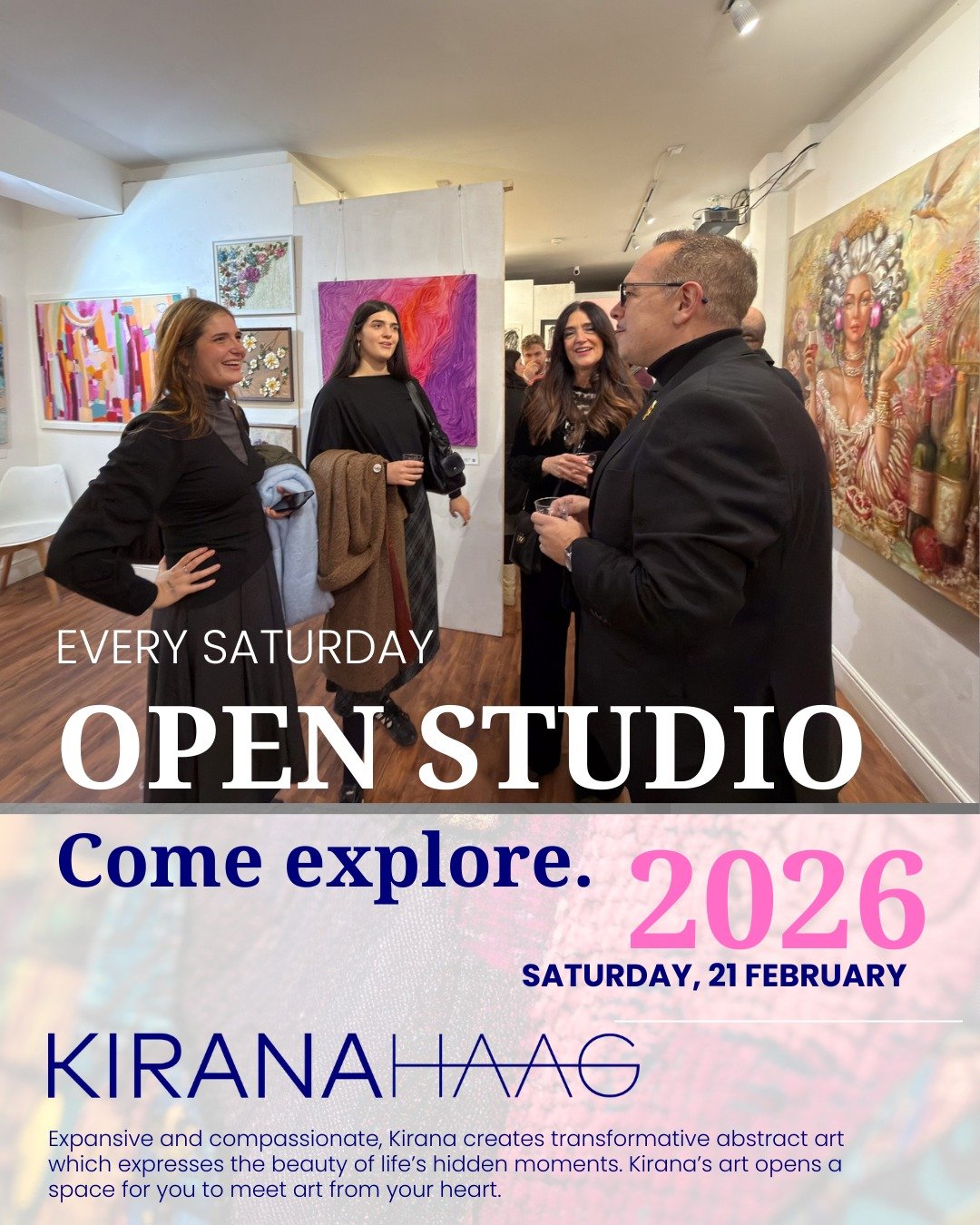 Saturdays in the studio are slow, open, and welcoming.

The doors are open from 9am to 12pm if you&rsquo;d like to wander through the space, see works in person, ask questions, or simply sit with the art for a while. There&rsquo;s always time for a