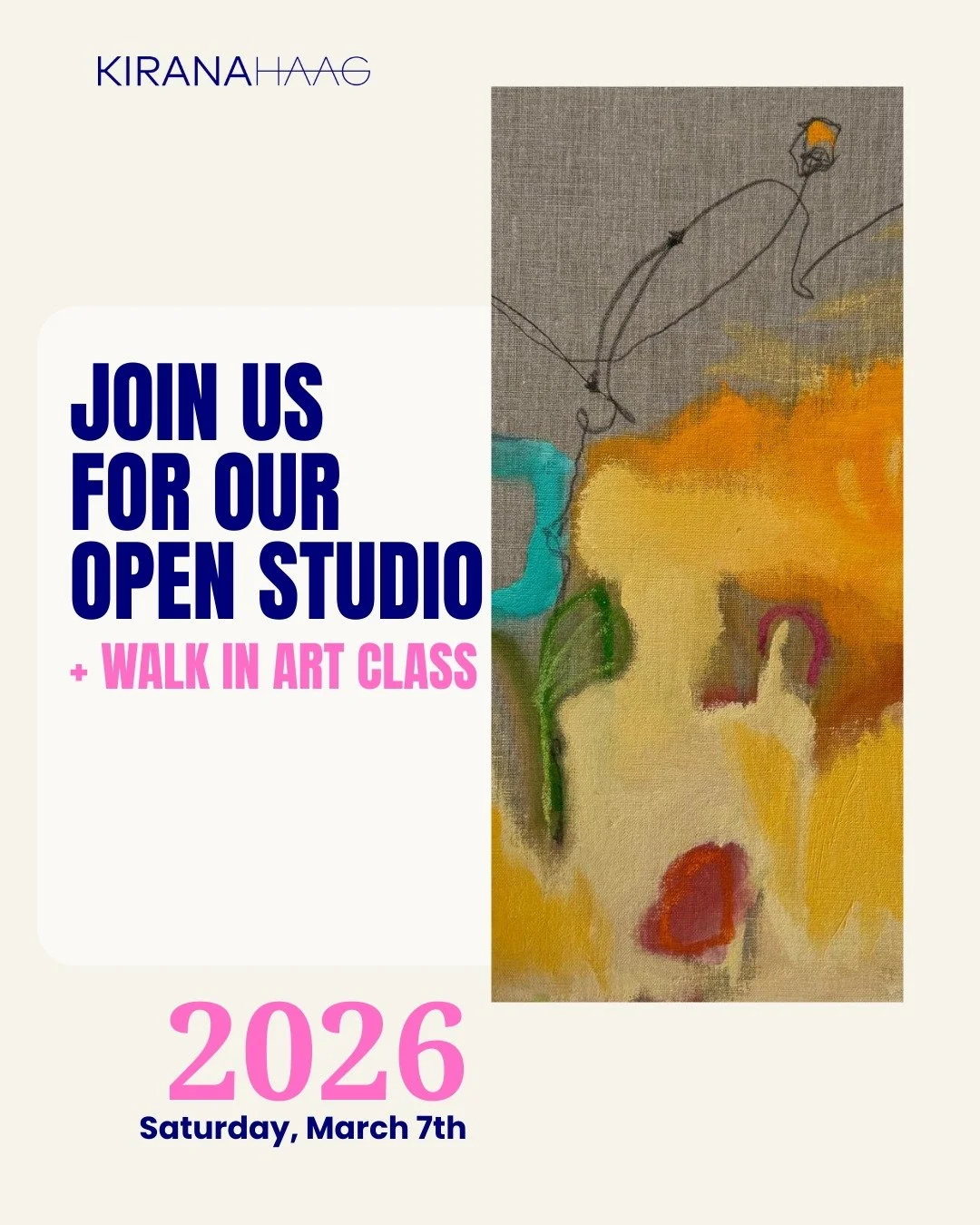 March invites us to slow down and listen.
To what stays with us.
To what quietly asks for space.

The studio is open on Saturdays this month.
You&rsquo;re welcome to drop in, spend time with the work, ask questions, or simply sit with what draws