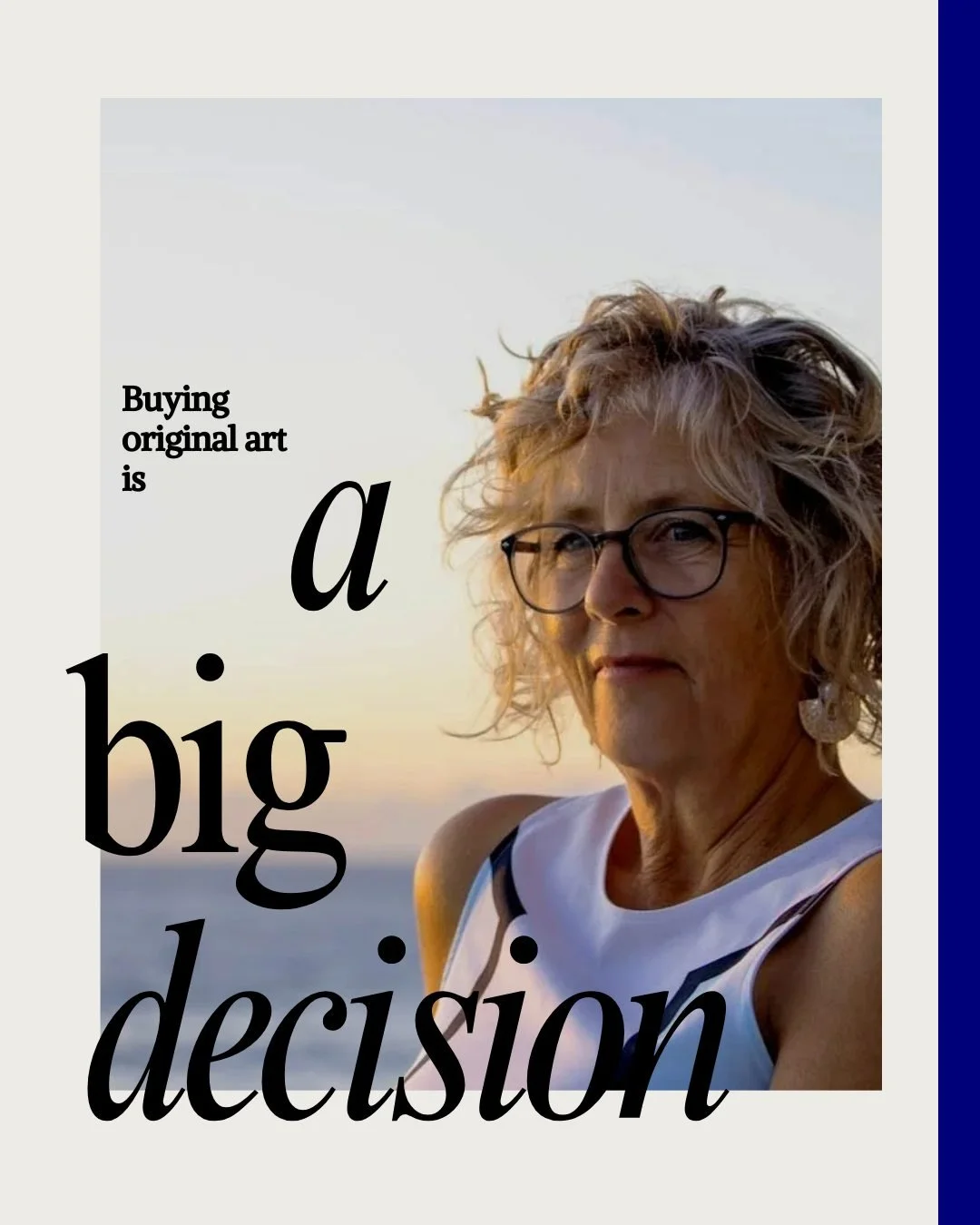 Buying original art is a big decision.

It is not quite the same as buying something purely decorative. When you bring an original artwork into your home, you are choosing something that will live with you. Something you will walk past every day. S