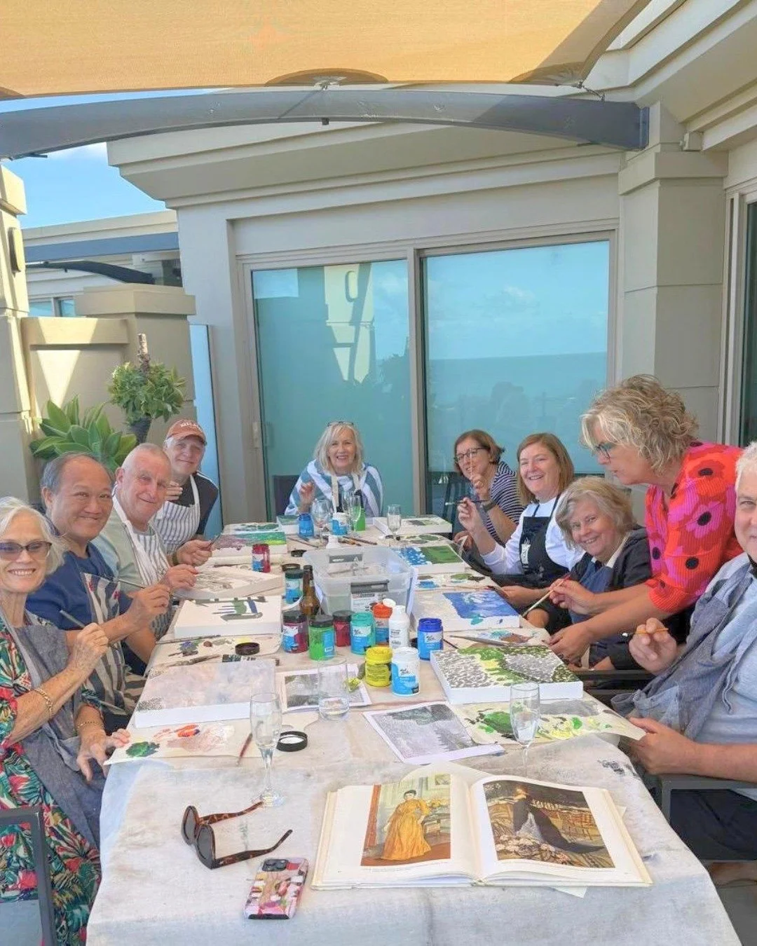 There is something very special about creating together&hellip;

Sharing a table, colours, ideas, little moments of laughter &mdash; and seeing how each person approaches the same process in their own way.

Painting with friends and family brings