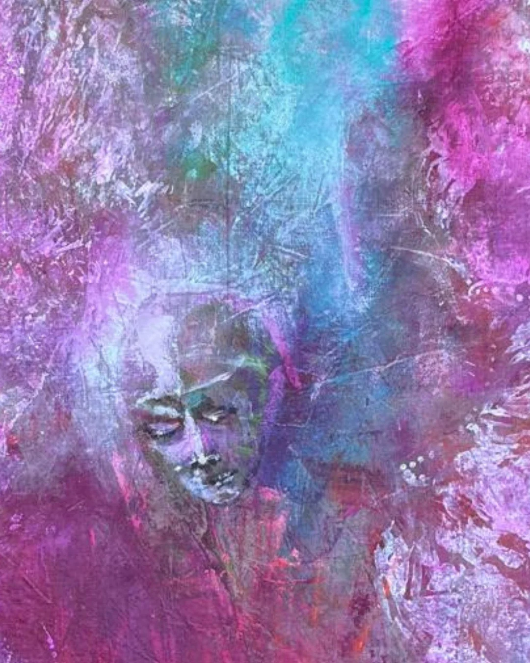 A finished piece&hellip;
just not fully revealed yet.

Sometimes I like to share a glimpse &mdash;
a small window into something whole,
letting the colours and feeling speak before the full story is seen.

There&rsquo;s a quiet energy here,
s