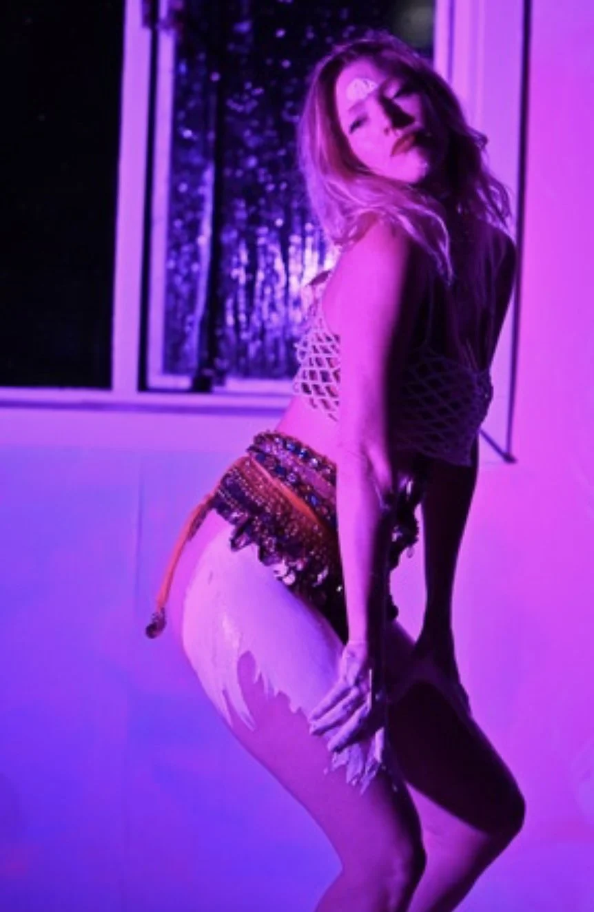 Divine Feminine a performance art work performed at The Peach Palace