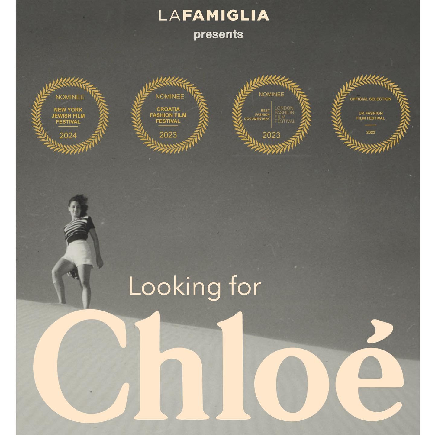 @lafamigliaprod, le label documentaire de @storyplusgroup, est heureux d&rsquo;annoncer la sortie de deux films documentaires au cin&eacute;ma !

Focus sur le 2&egrave;me film : &laquo; LOOKING FOR CHLO&Eacute; &raquo;, un fashion film sur une grande