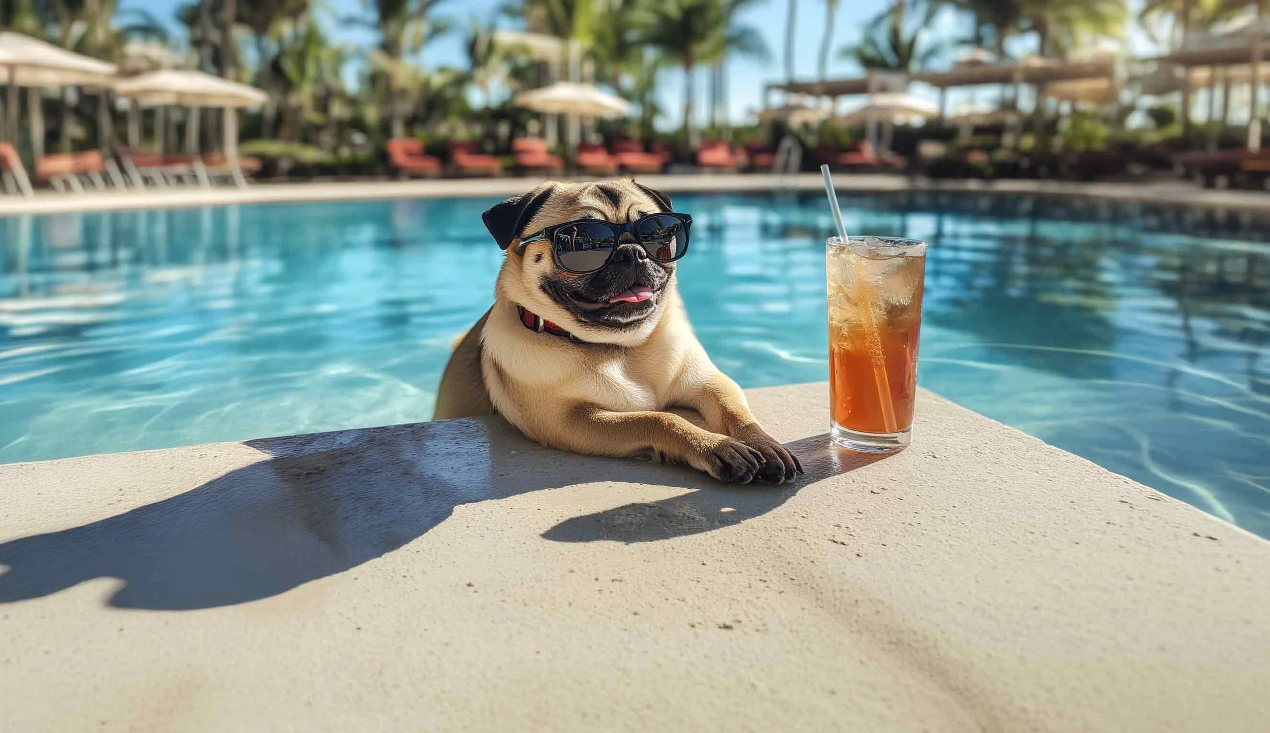 Pugs at the Pool