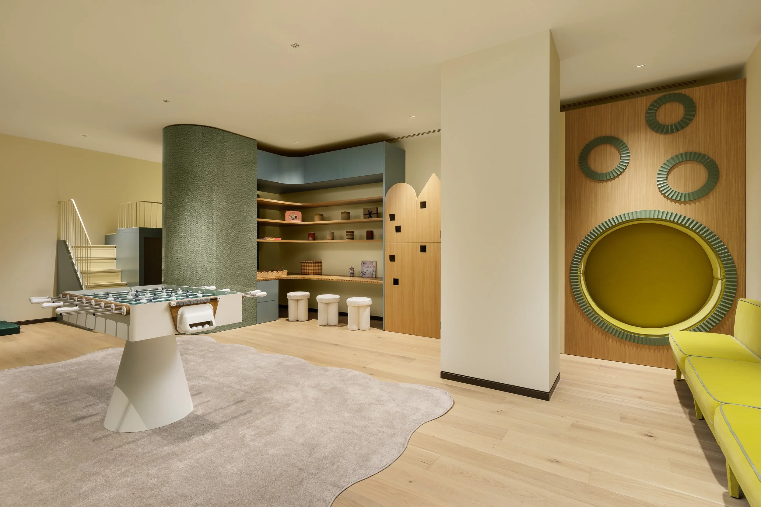 Kids Club playroom for residents' children at Holland Park Gate, Kensington, London