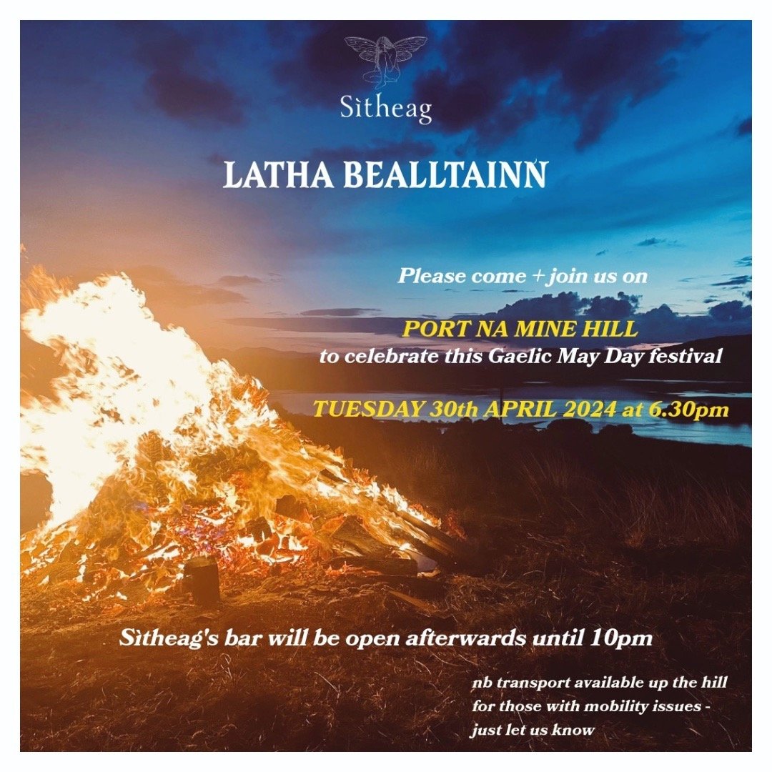 Getting the date correct this time...TUESDAY 30TH APRIL. Tying in with @matthewfwdennis's upcoming exhibition, come + join us on PORT NA MINE HILL to celebrate Latha Bealltainn (Beltane). ALL ARE WELCOME. Participate in any way you want...simply enjo