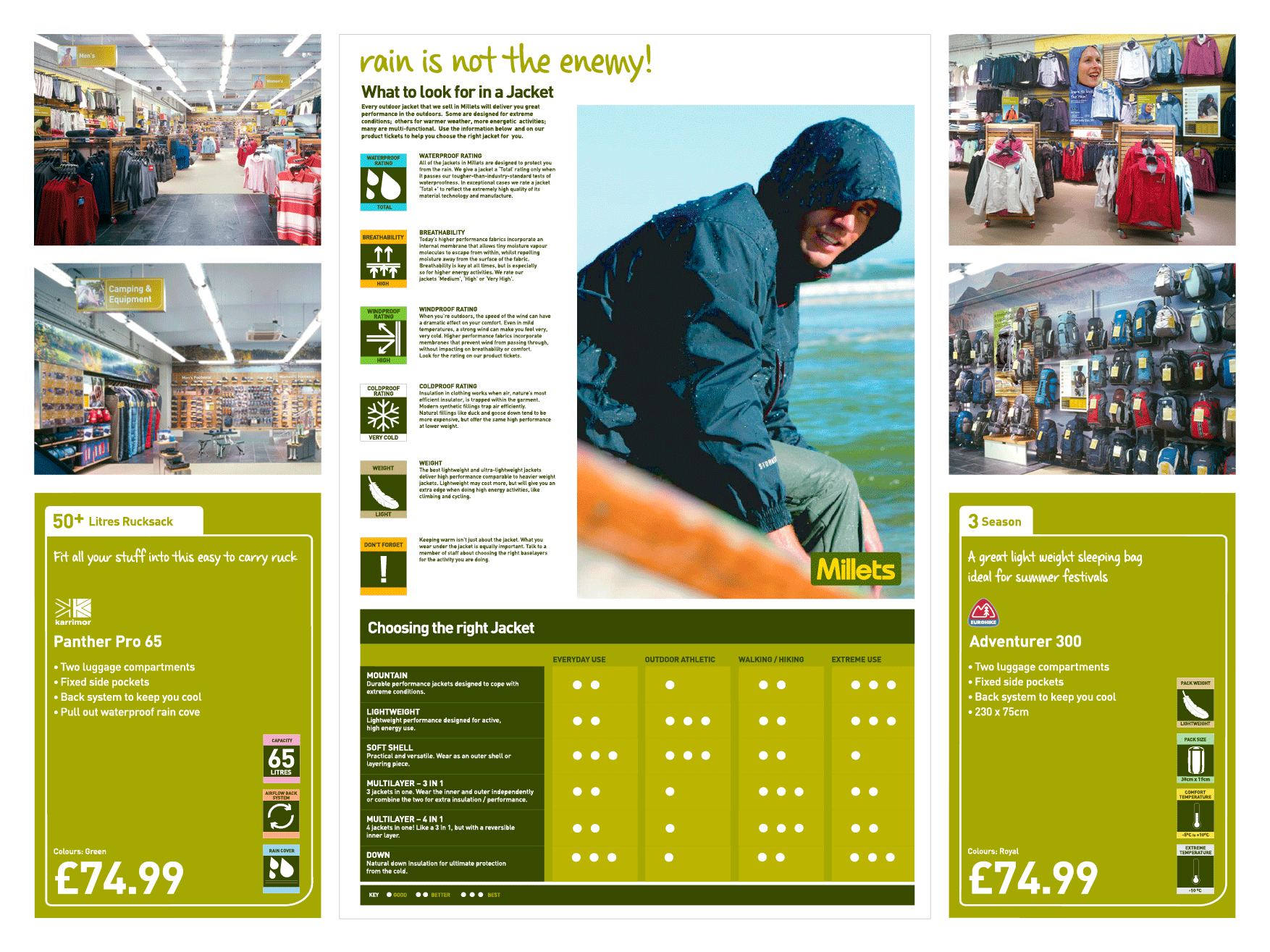 Full suite of printed material for a rebranded concept store