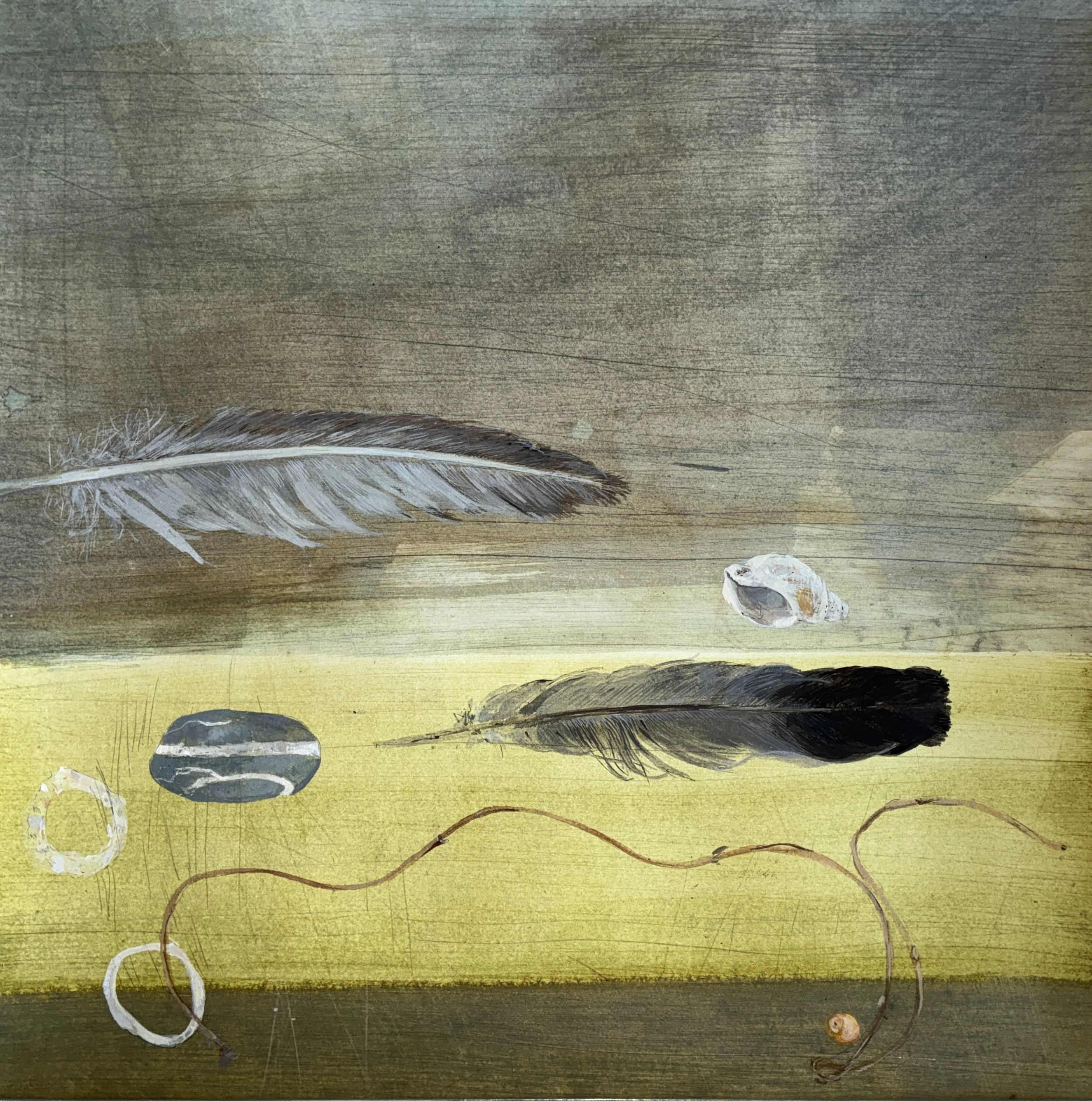 Benbecula Reverie, framed watercolour