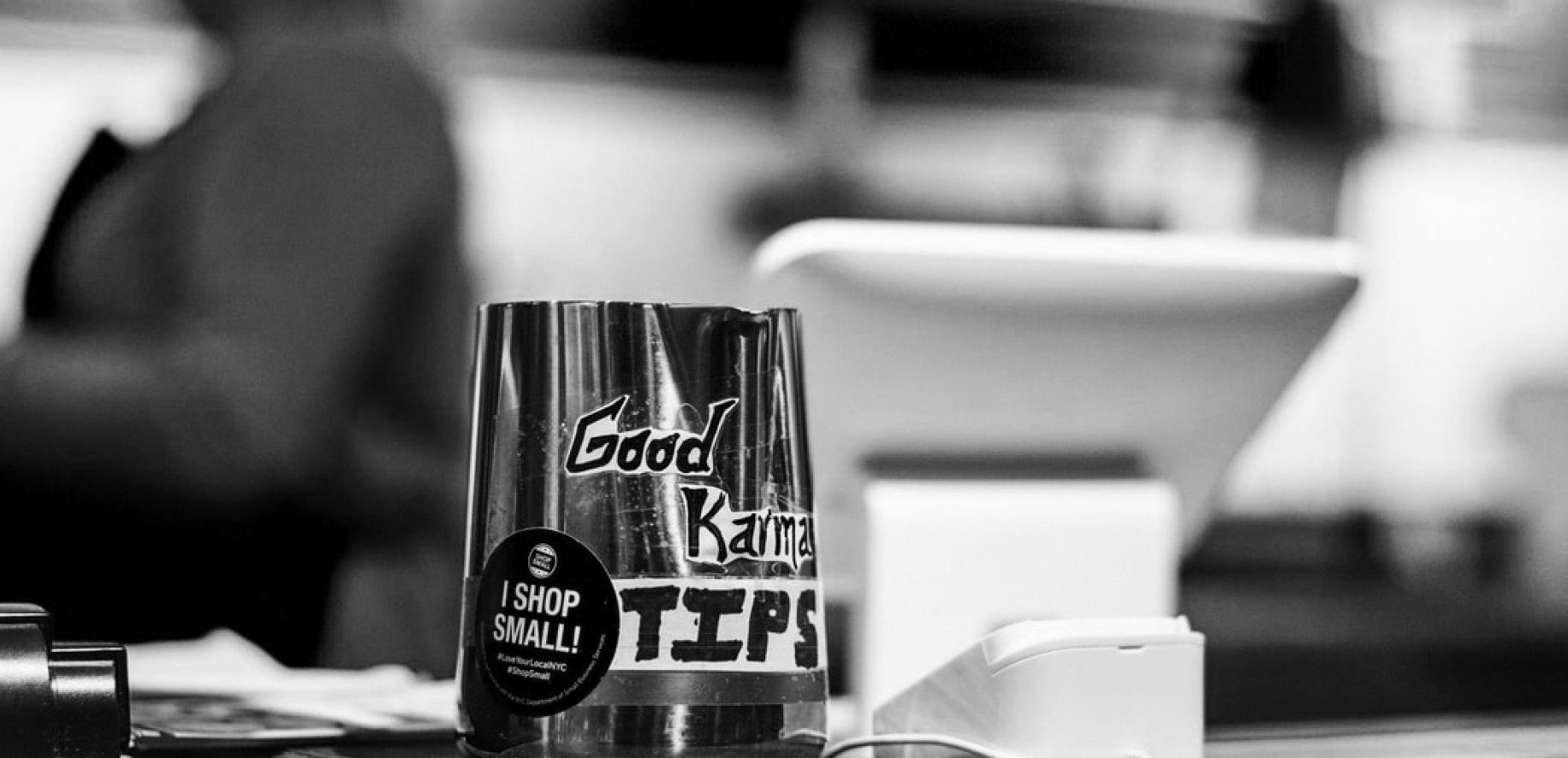Image of a tip jar