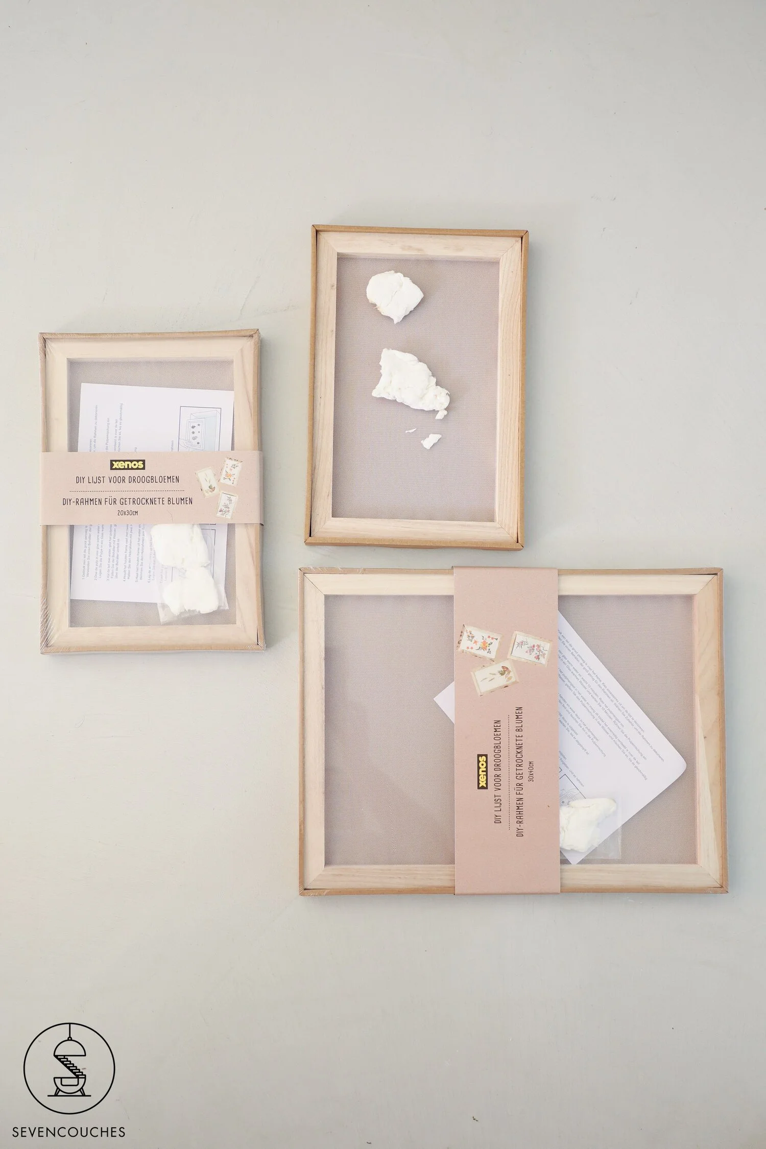 DIY droogbloemen in lijst benodigdheden