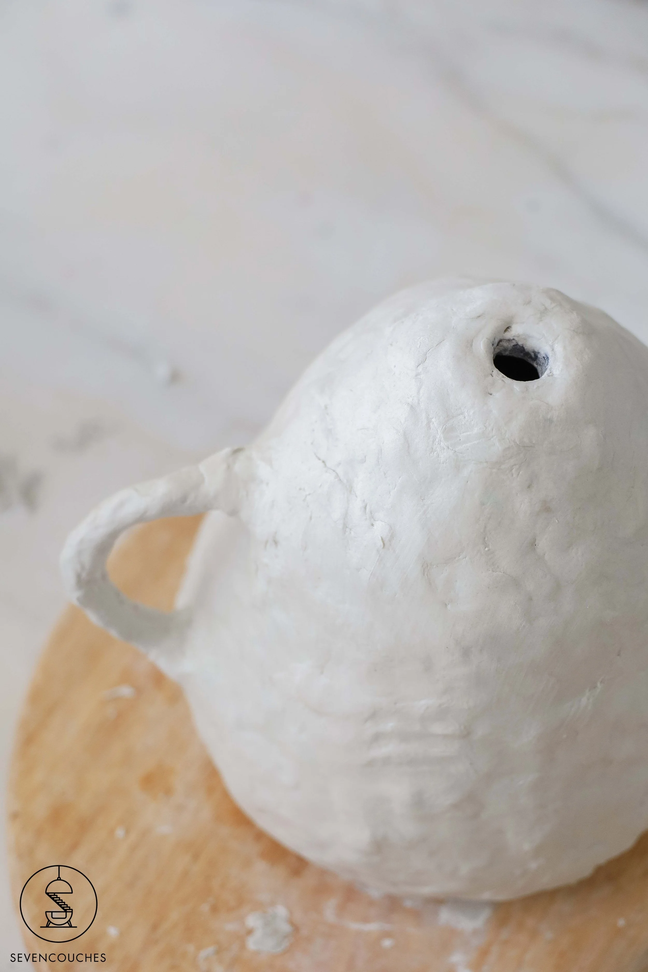 DIY lamp bedekken met DAS klei