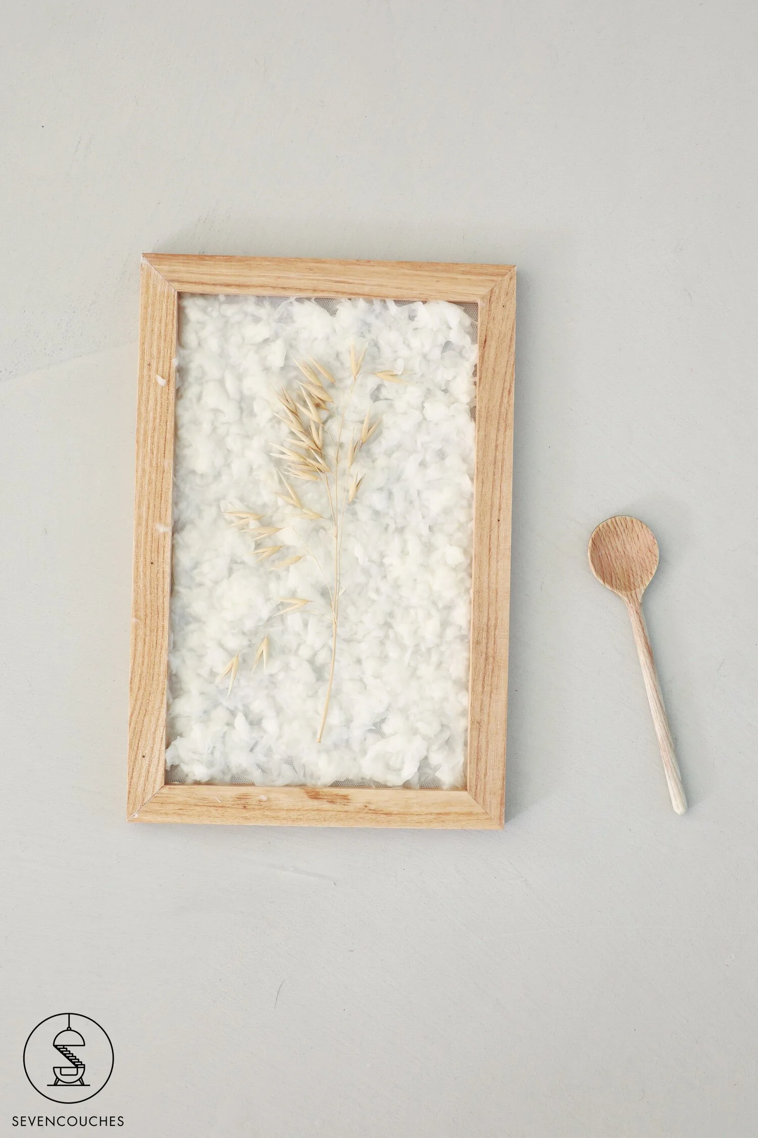 Pampas gras op papier pulp