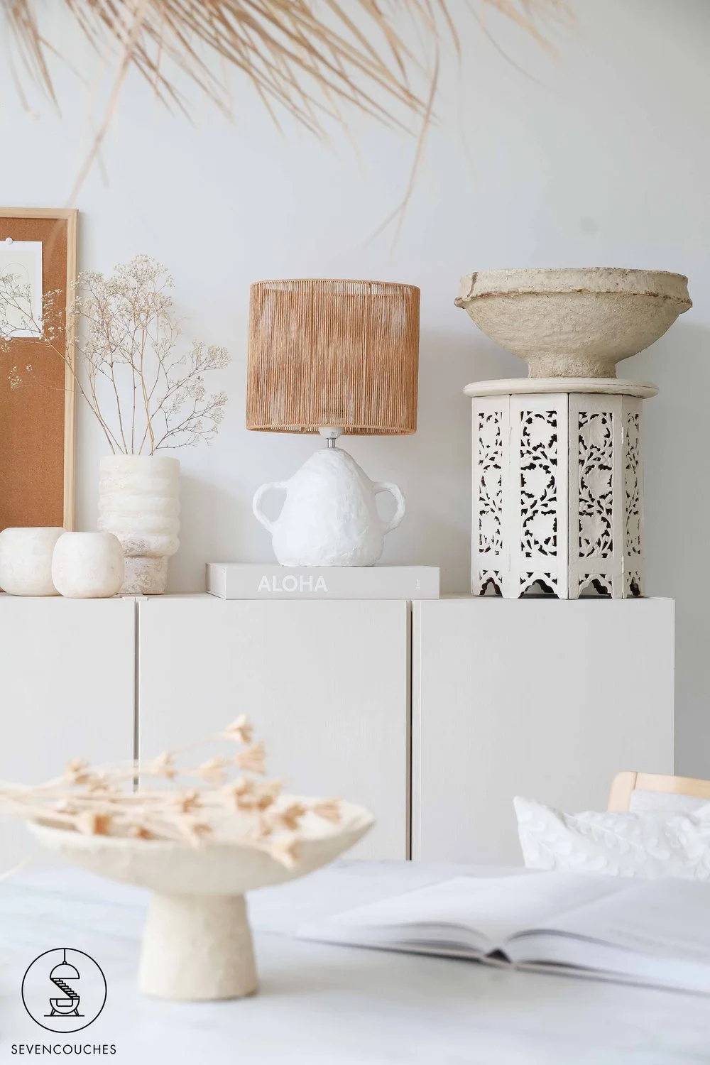 DIY Bohemian tafellamp in de stijl van Madam Stoltz overzicht