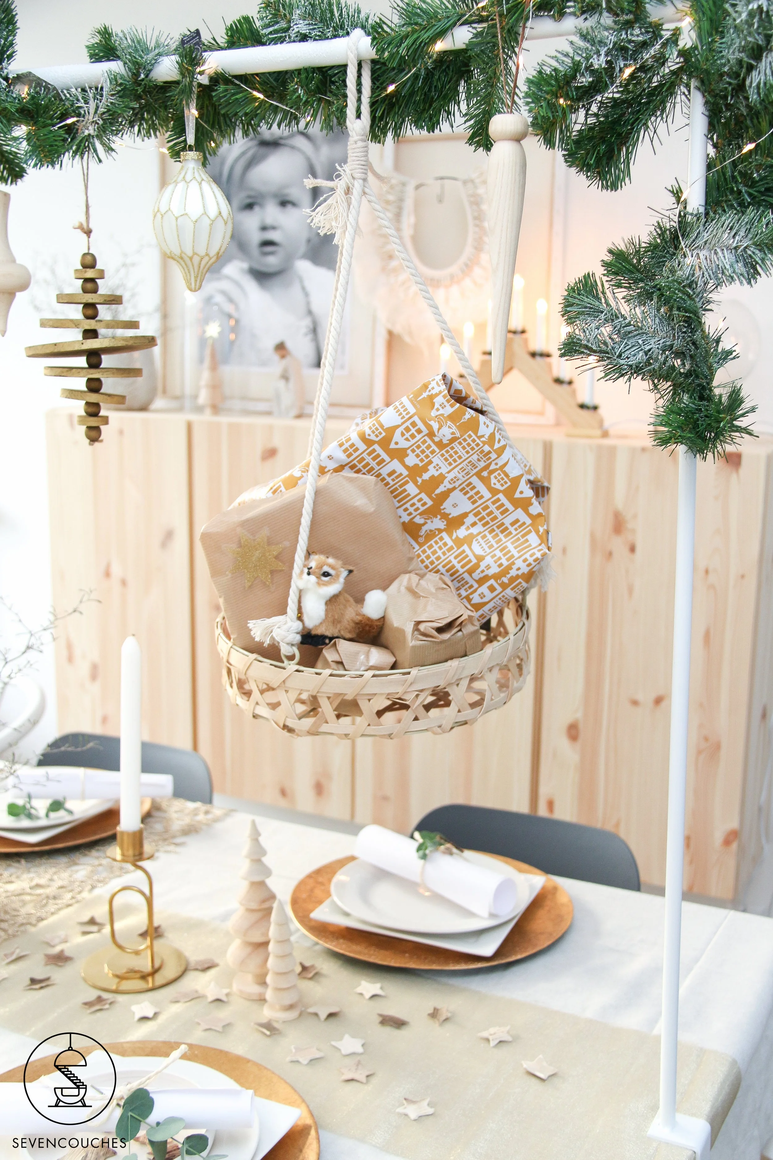 tafelklem gebruiken met kerst